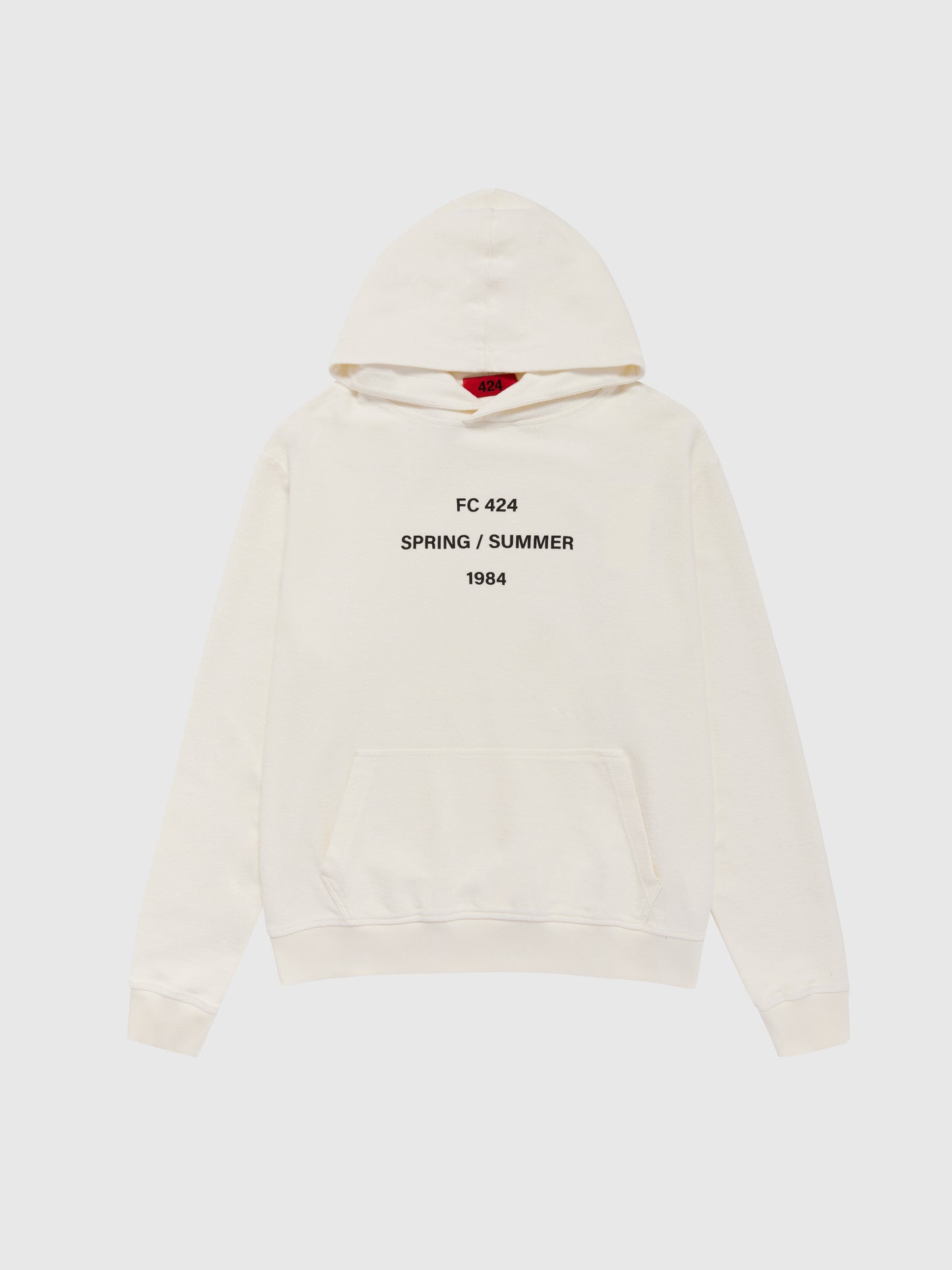 WHITE GRAPHIC HOODIE
