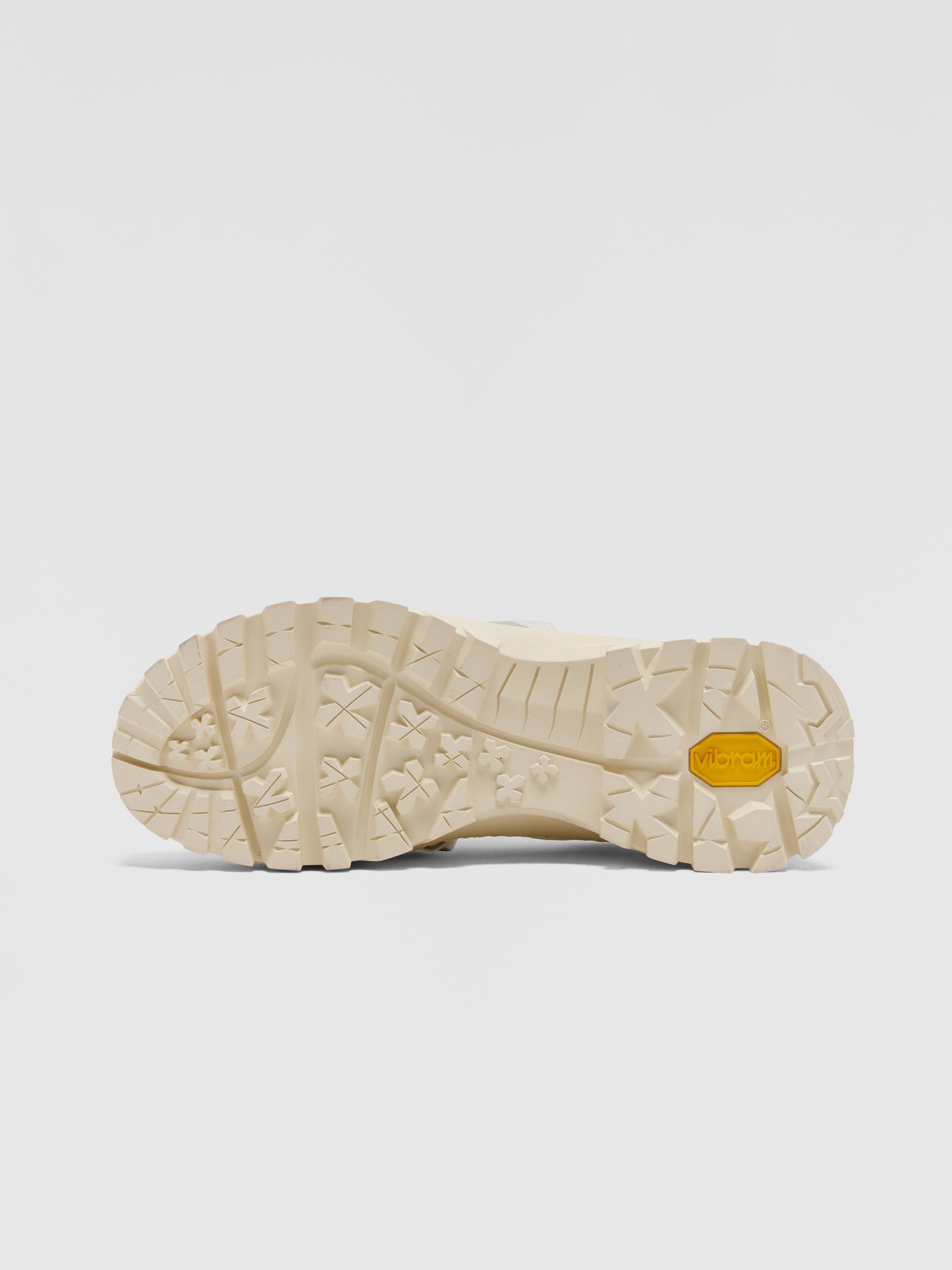 WHITE RIDGED-TEXTURE DETAIL SNEAKER
