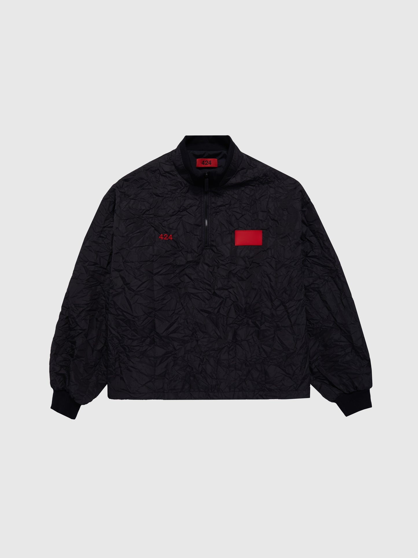 BLACK CRUMPLED JACKET