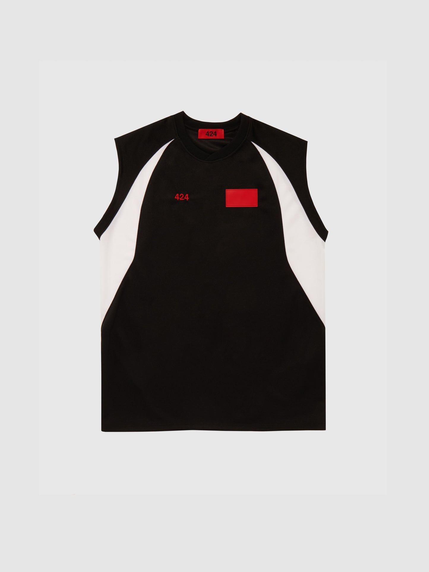 BLACK & WHITE LOGO TANK TOP