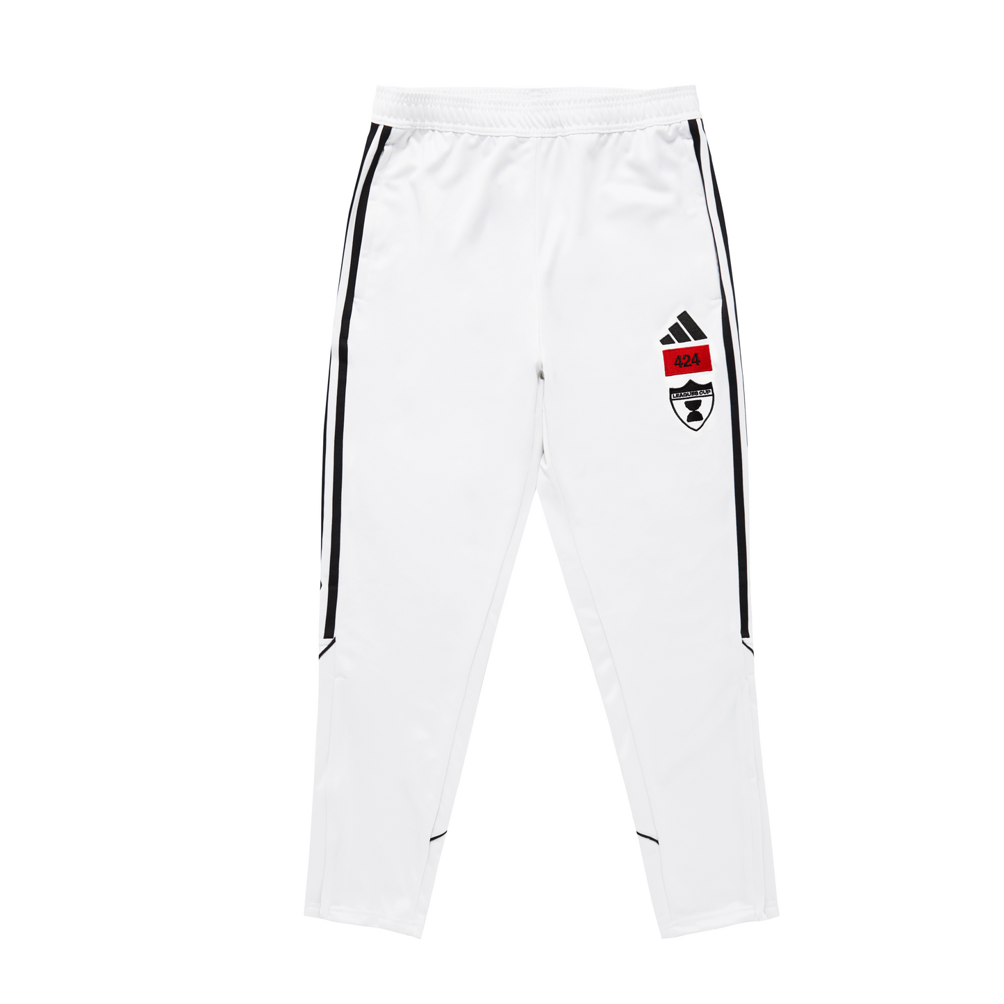WHITE TRACK PANTS
