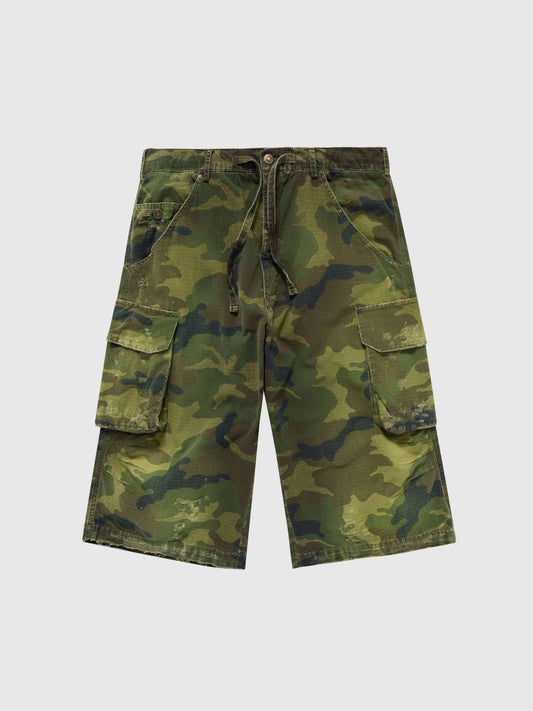 424 Cargo Bermudas Washed Camouflage