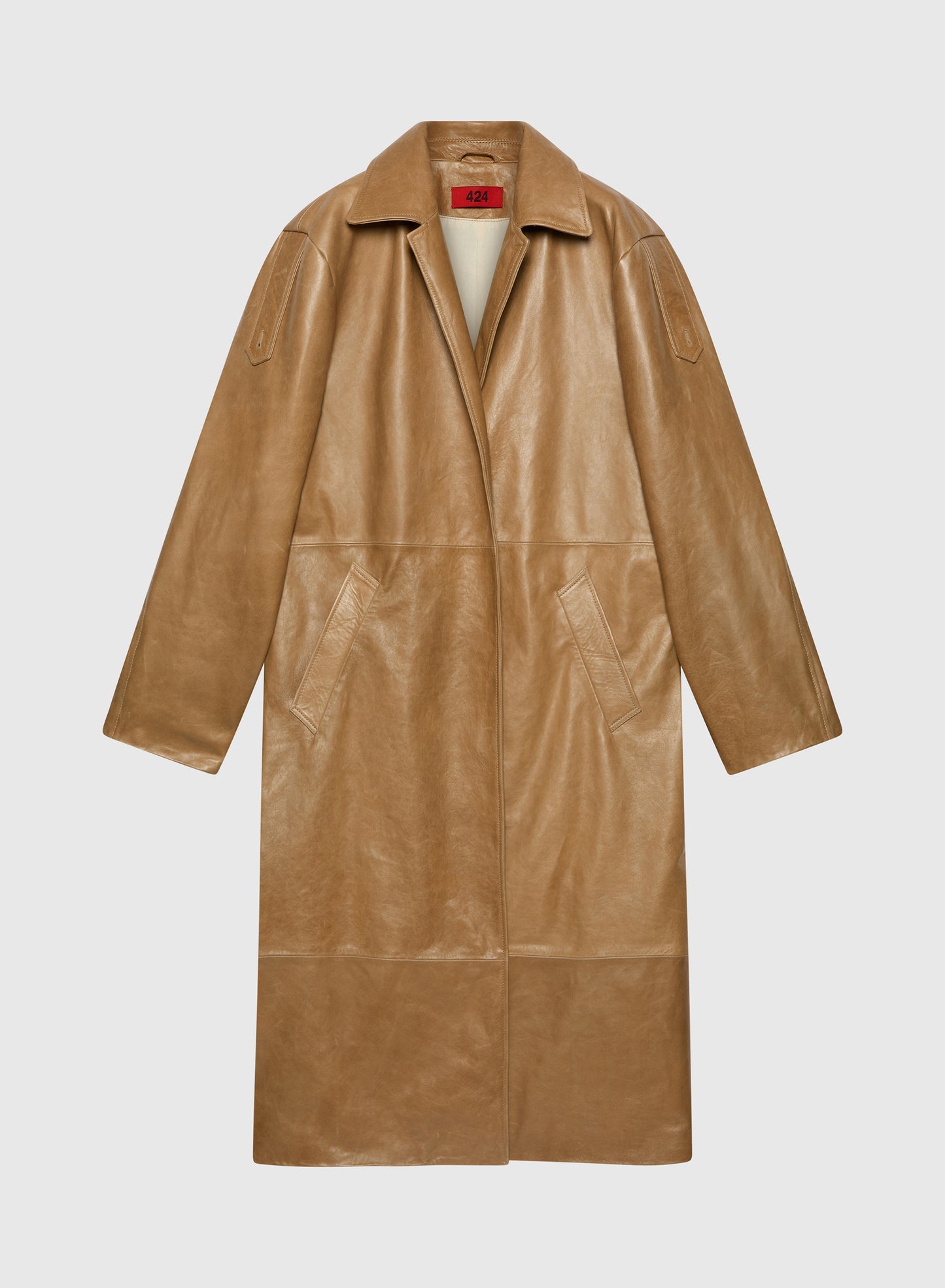 Light Trench Leather Ocra