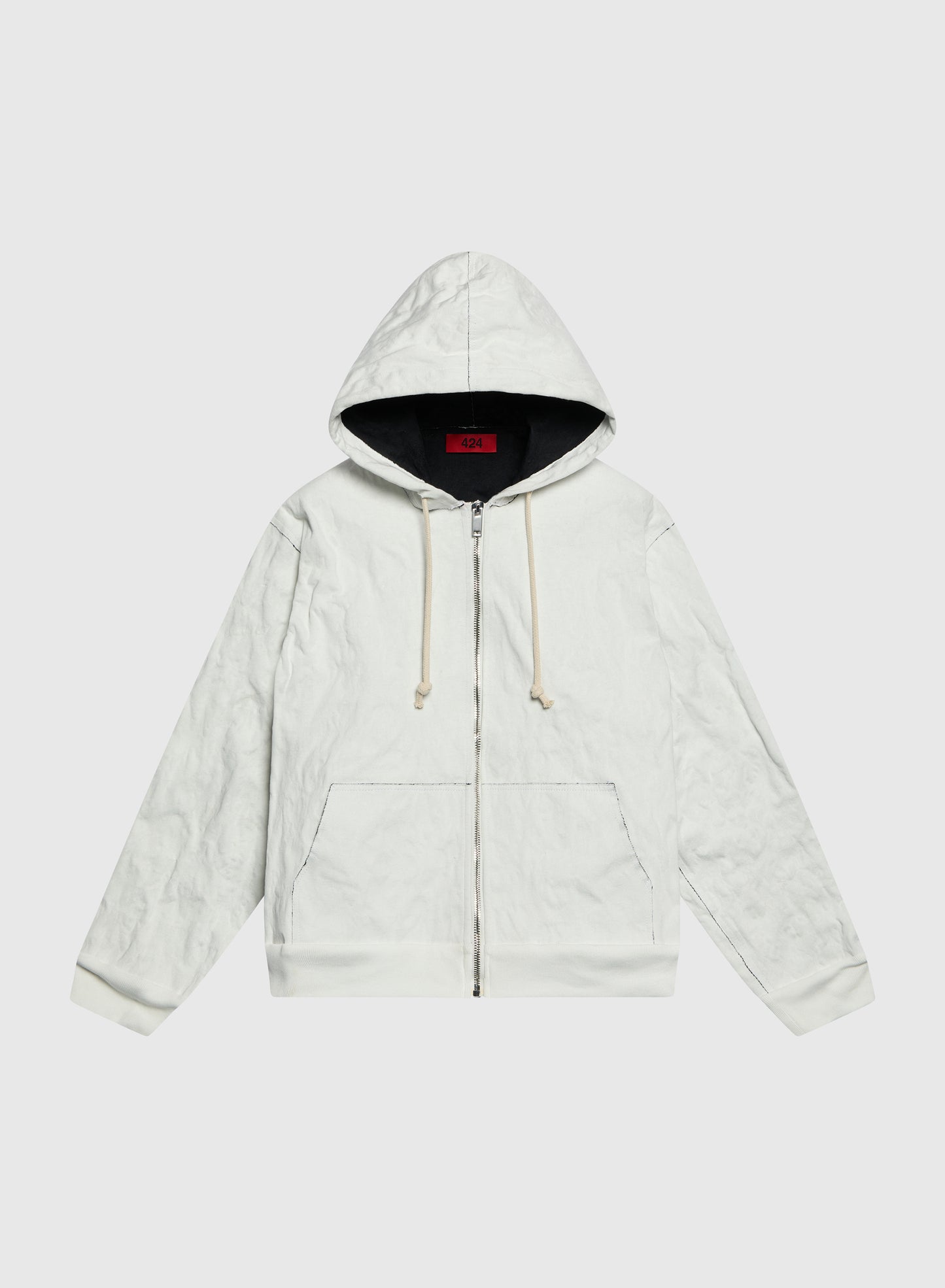MOLDED WRAPPED HOODIE SALT WHITE