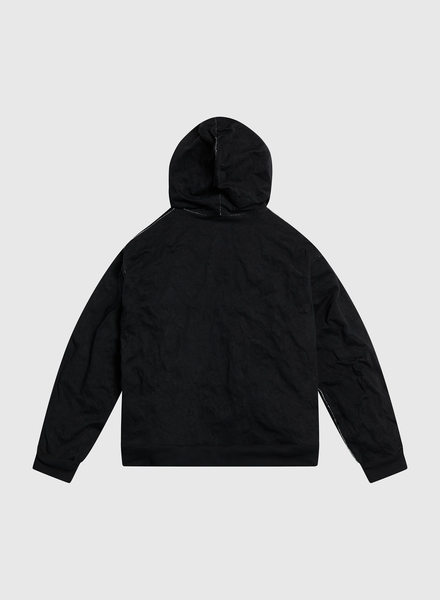 MOLDED WRAPPED HOODIE BLACK