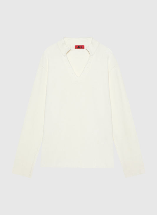 L/S THERMAL SALT WHITE WASHED