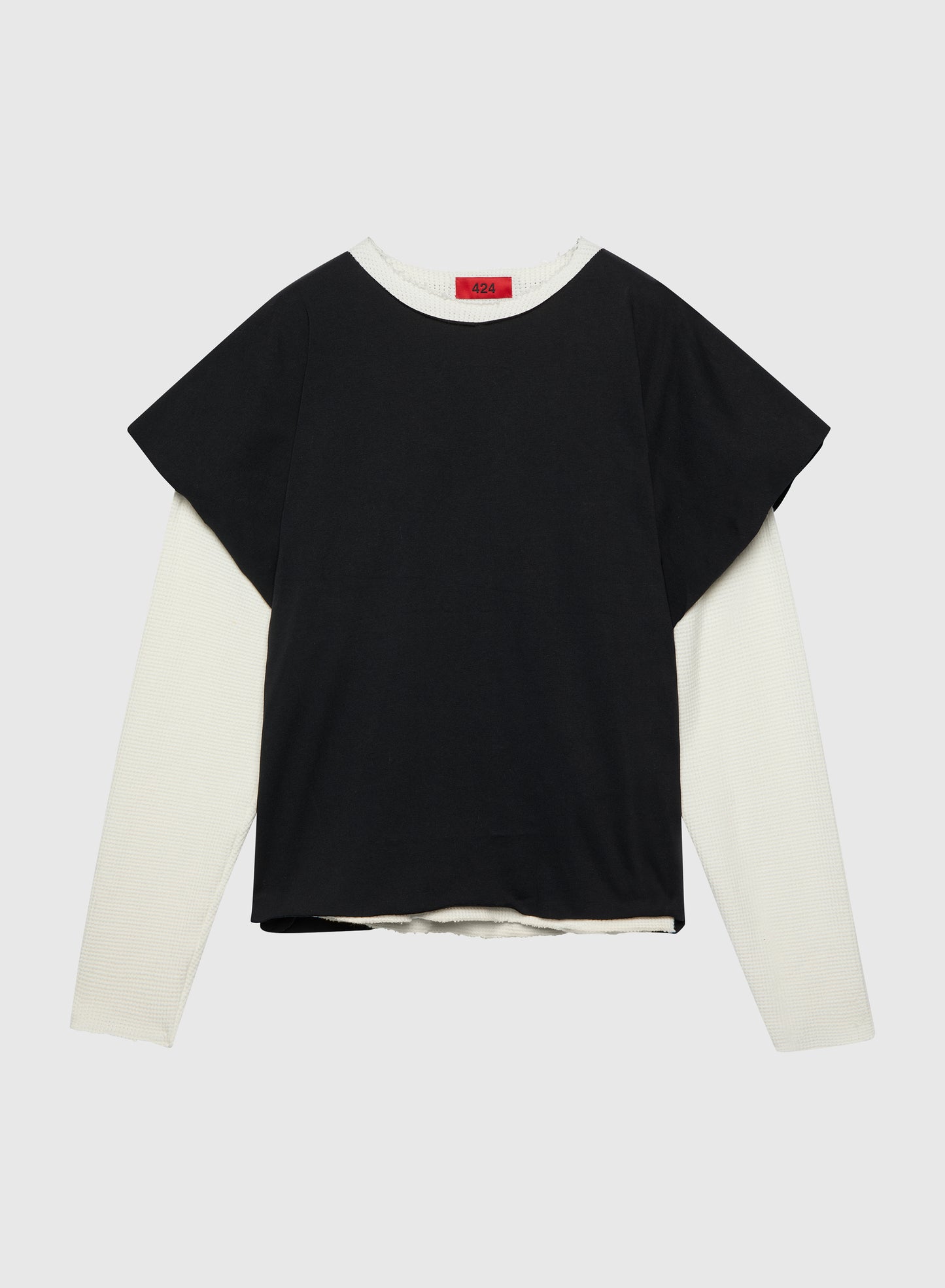 DOUBLE LAYER DISTRESSED TEE