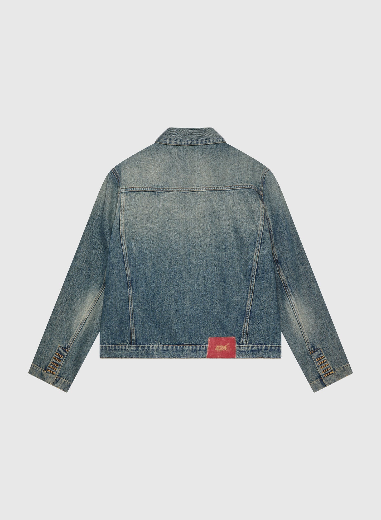 Alias Denim Trucker Blue Brown Sugar Washing
