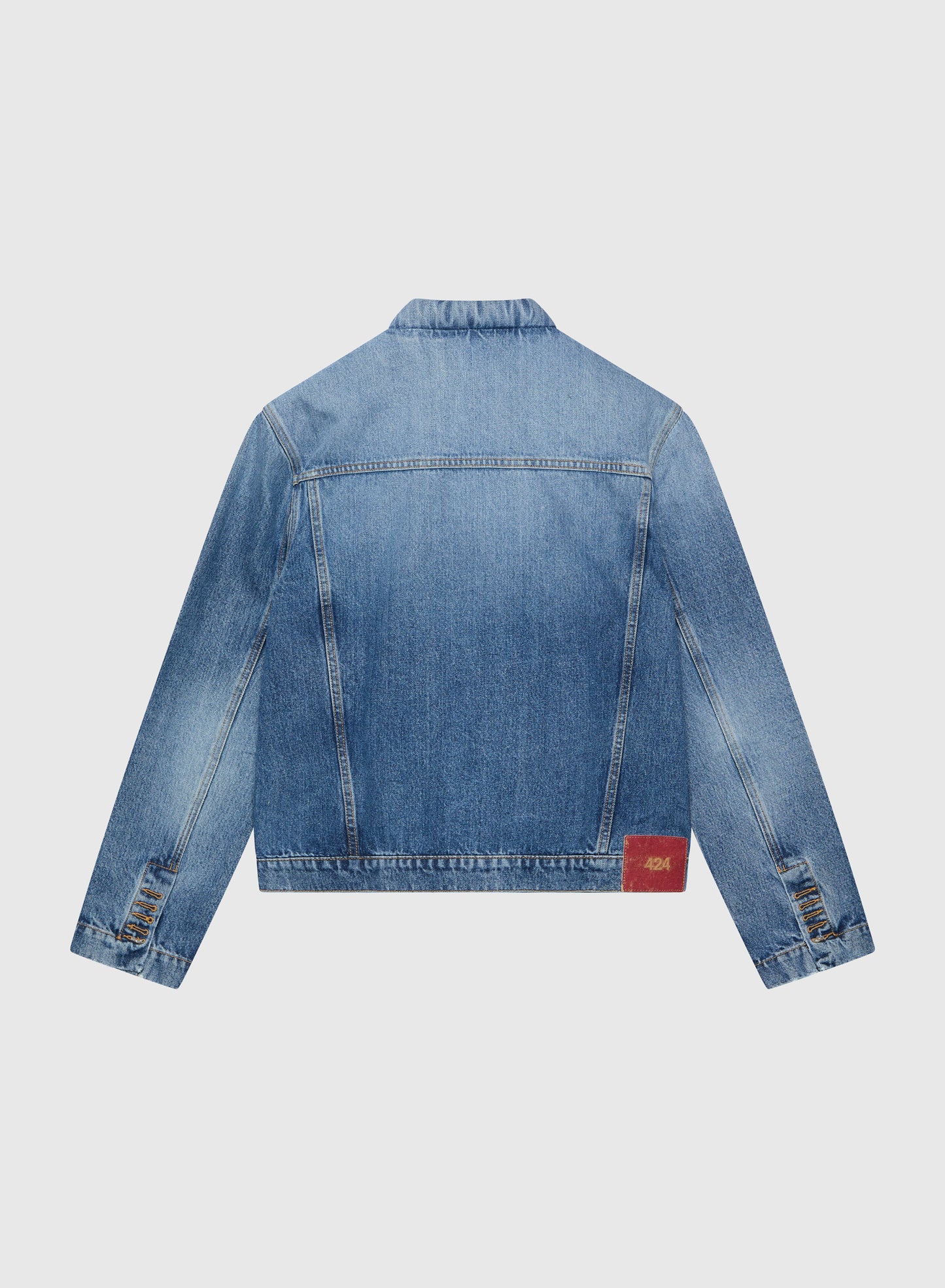 424 Collection Denim Trucker Blue Washed 3D