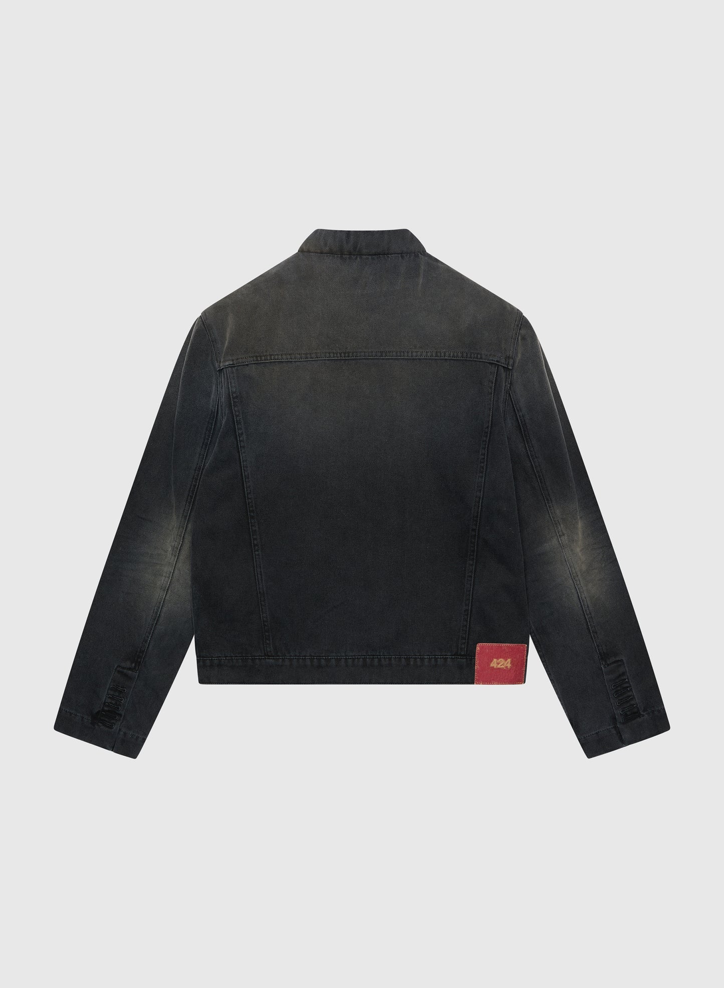 424 Collection Denim Trucker Black Laser
