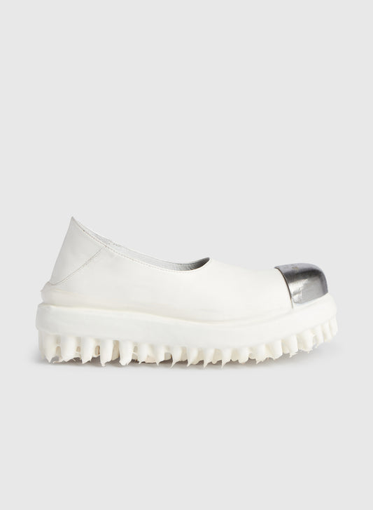 Miner Leather Slip On White