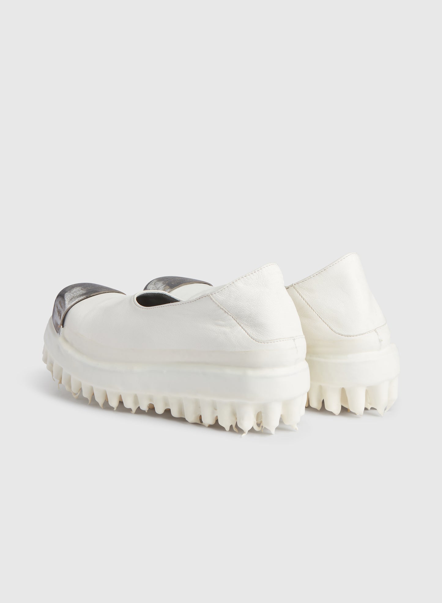 Miner Leather Slip On White