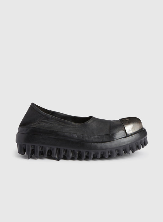 Miner Leather Slip On Black
