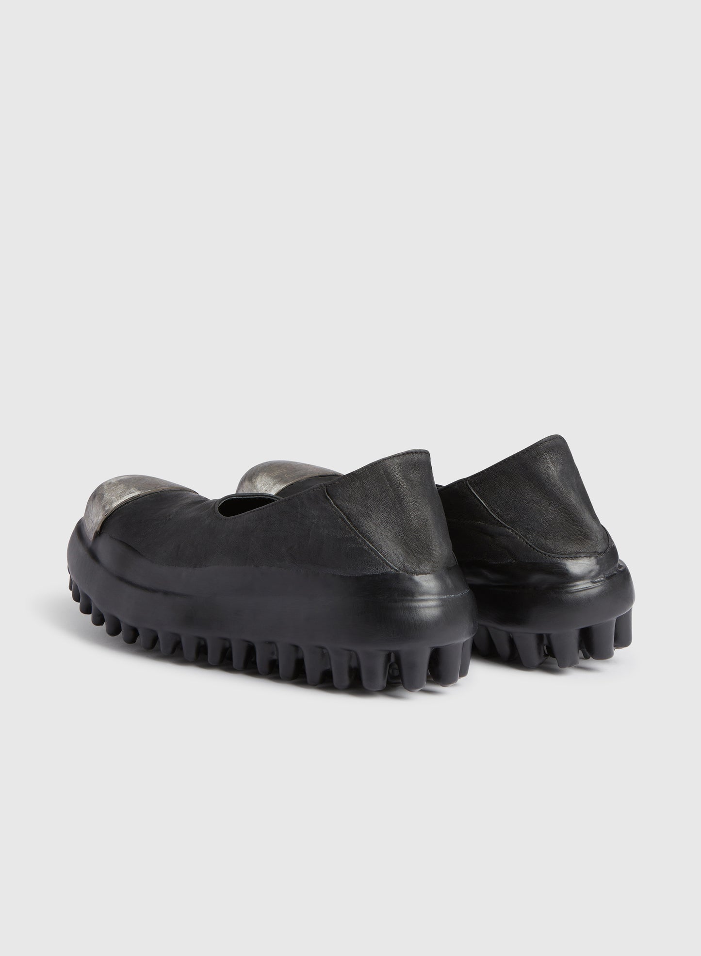 Miner Leather Slip On Black