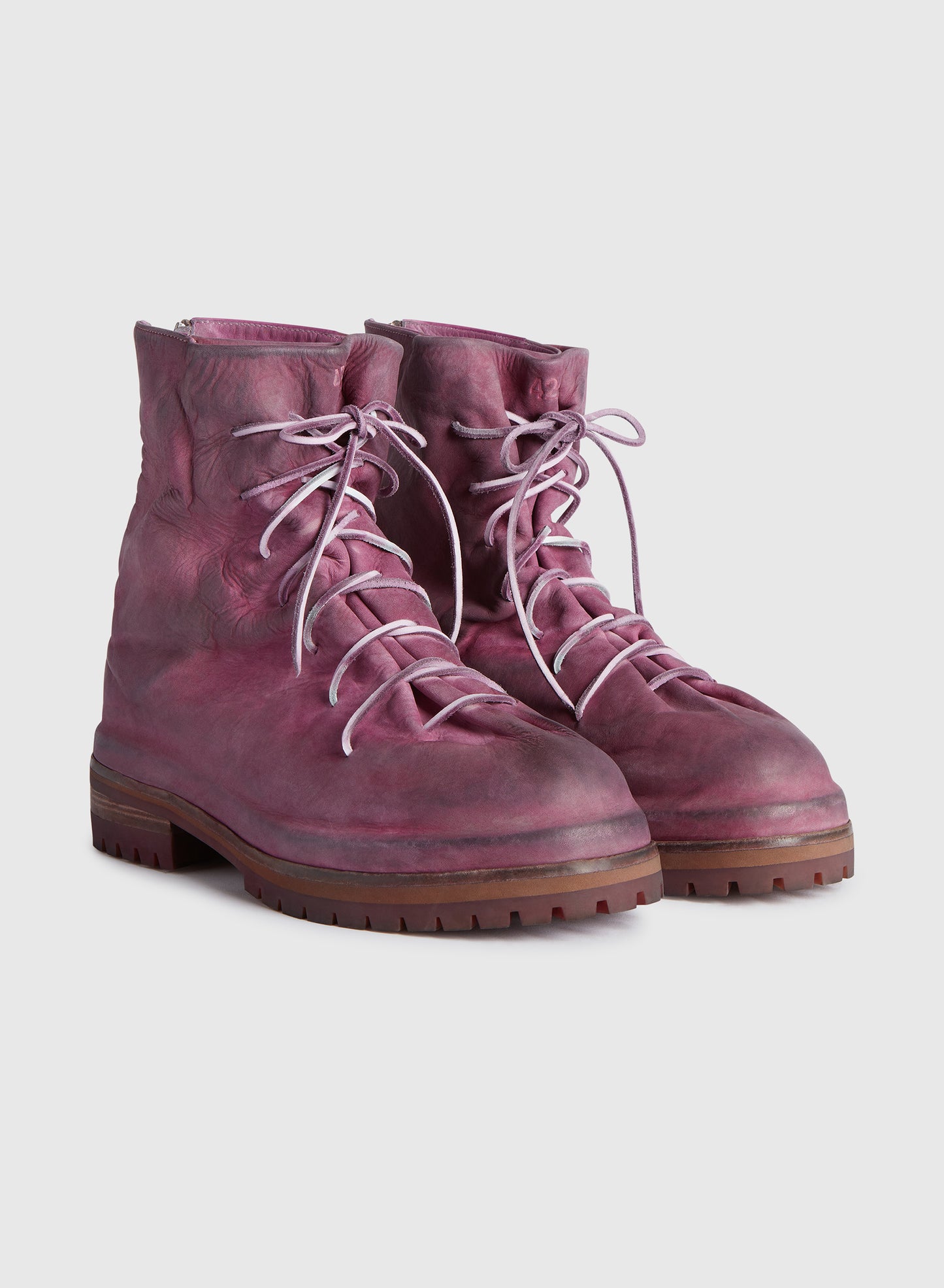 Lace-up Marathon Boot Nabuk Pink