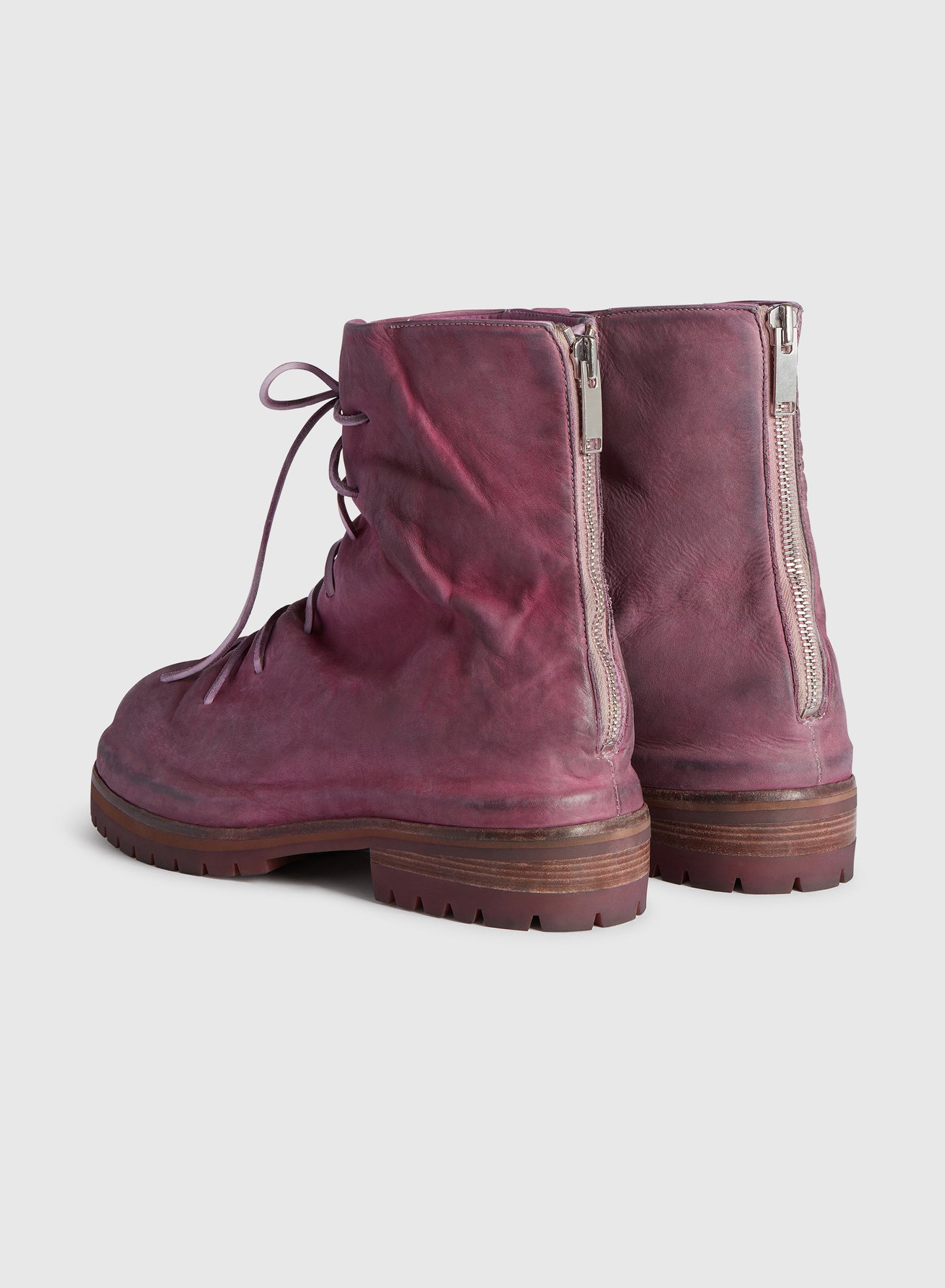 Lace-up Marathon Boot Nabuk Pink