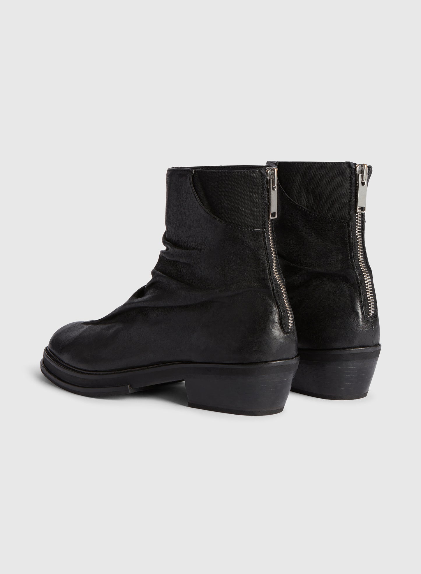 Leather Cowboy Boot Black