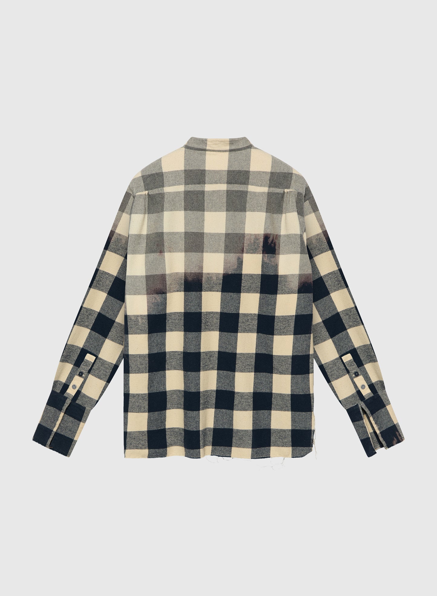 424 Tunic Tea Check Bleached And Dying