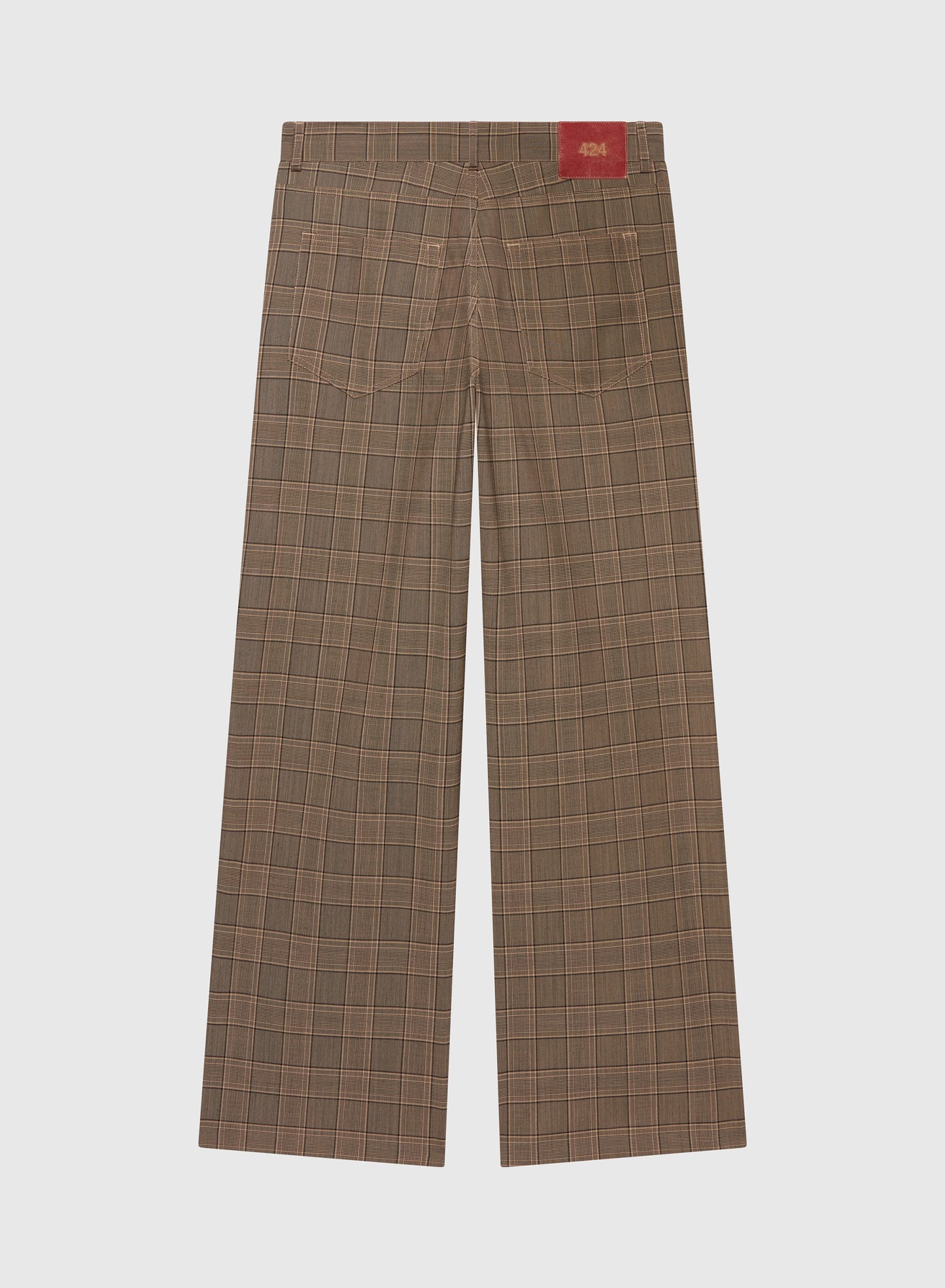Tailored Loose Fivepocket Brown Check