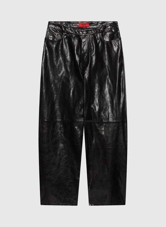 Big Daddy Leather Pant Black