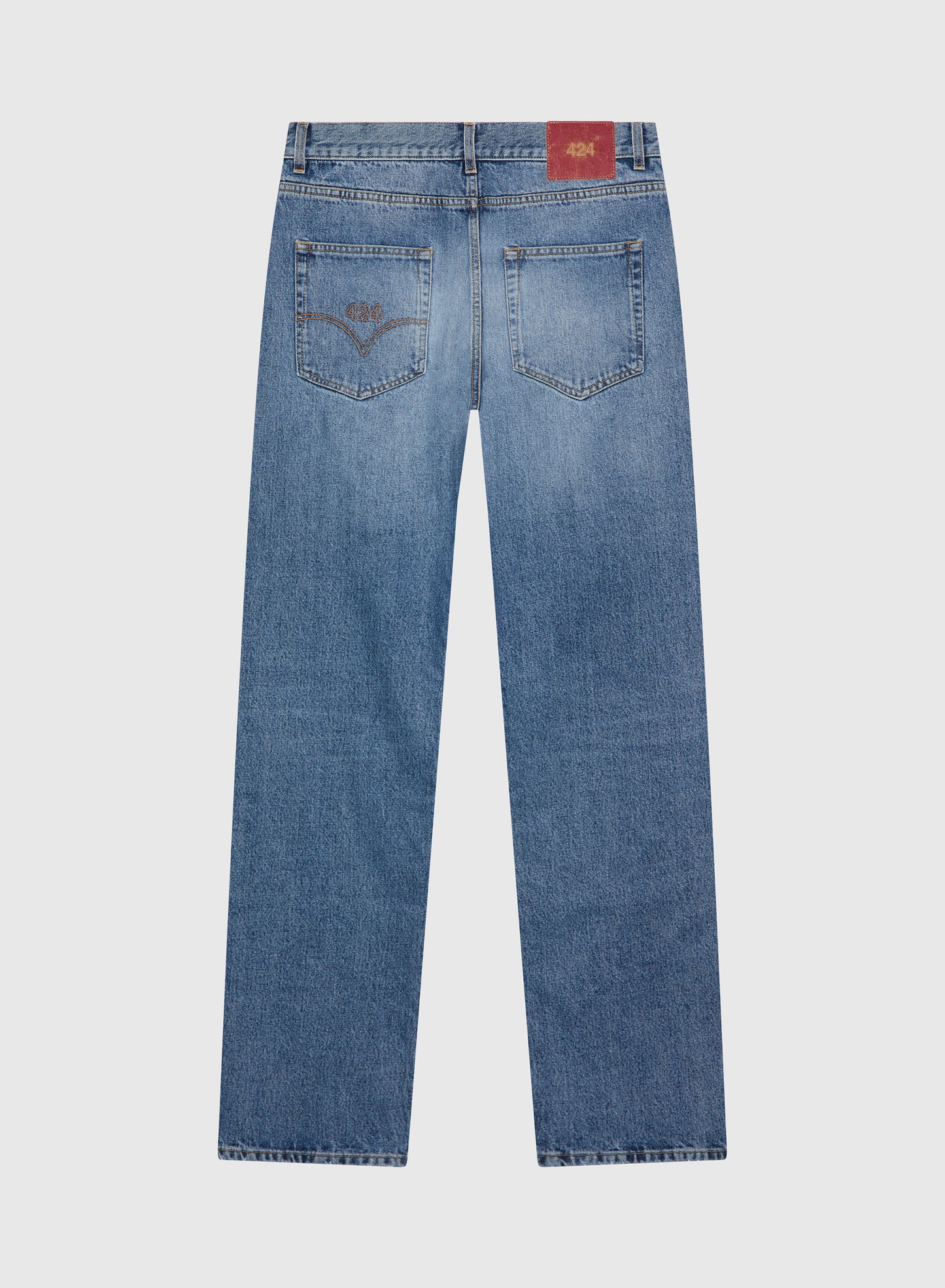 COLLECTION LOOSE DENIM FIVEPOCKET BLUE WASHED 3D