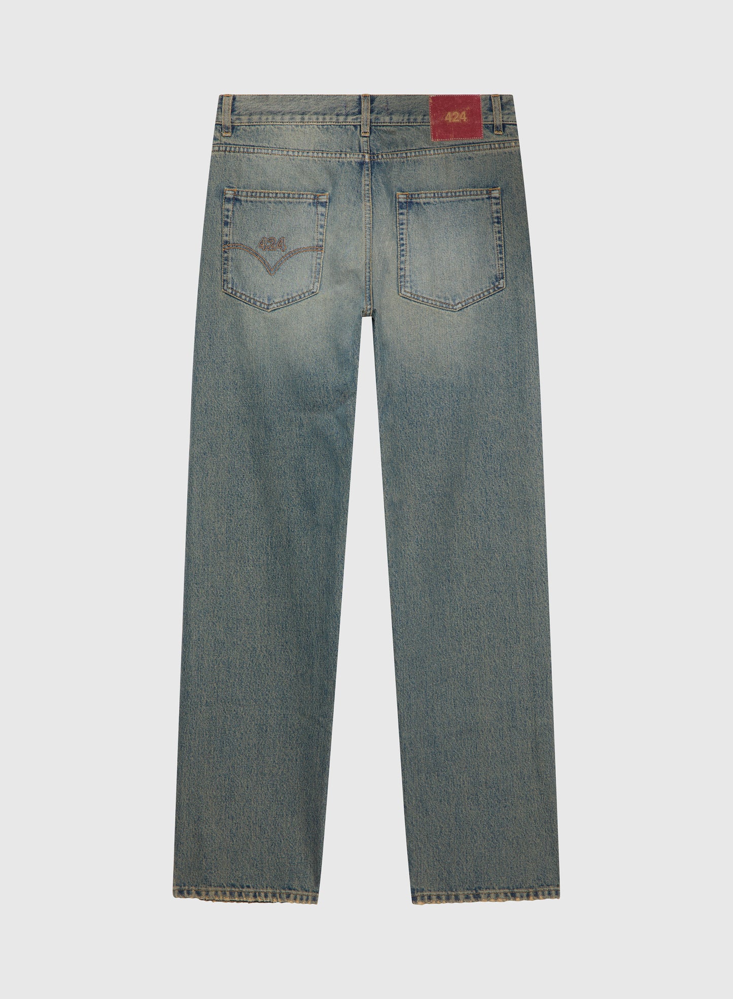 COLLECTION LOOSE DENIM FIVEPOCKET BLUE BROWN SUGAR WASHING