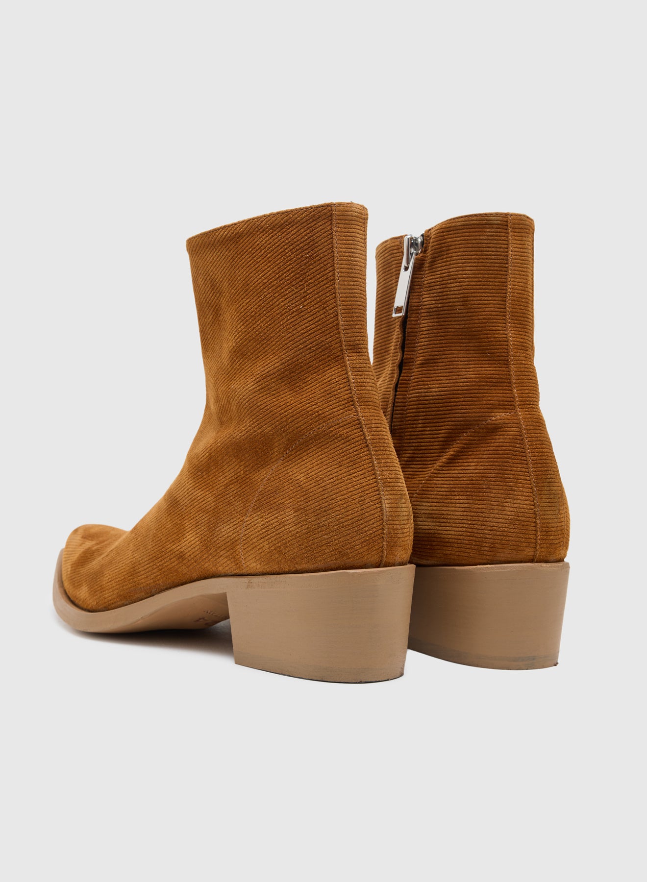 G BOOTS CORDUROY LEATHER IN CARAMEL