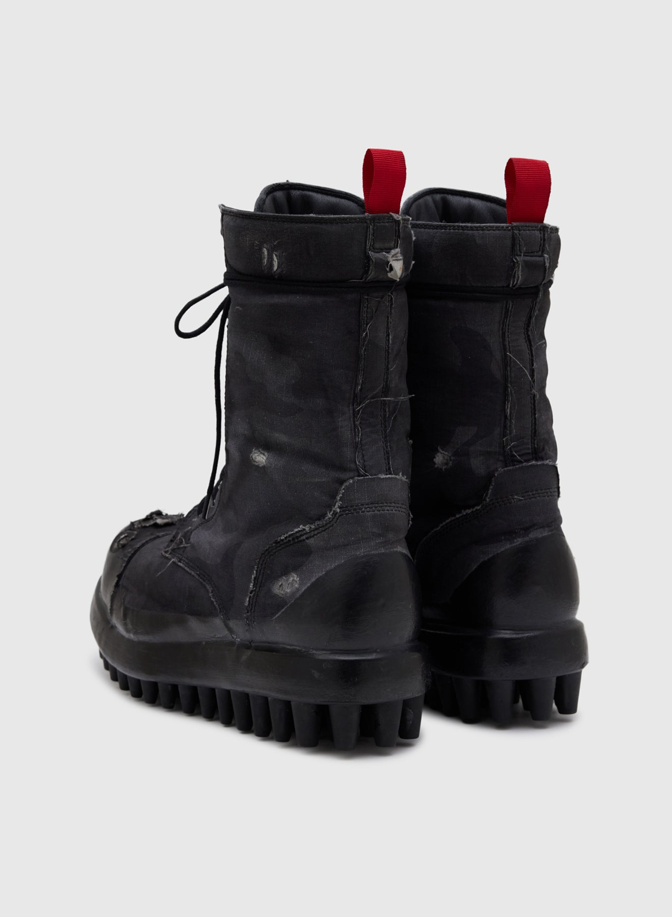 MINER BOOTS RIP STOP IN BLACK CAMO