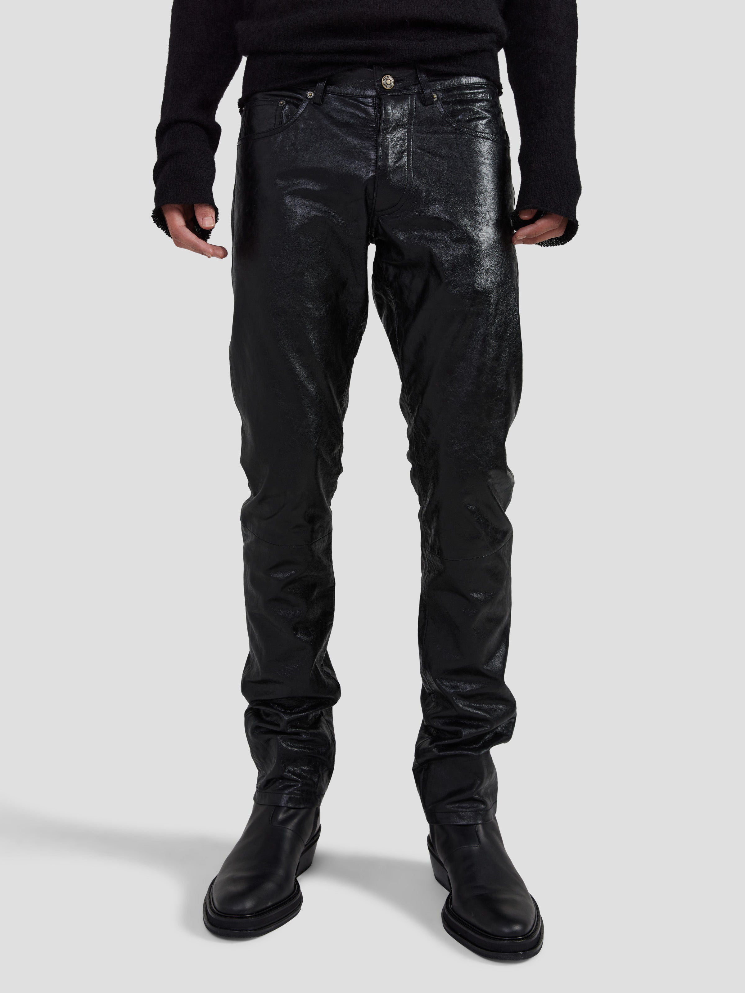 SKINNY LEATHER PANTS FourTwoFour