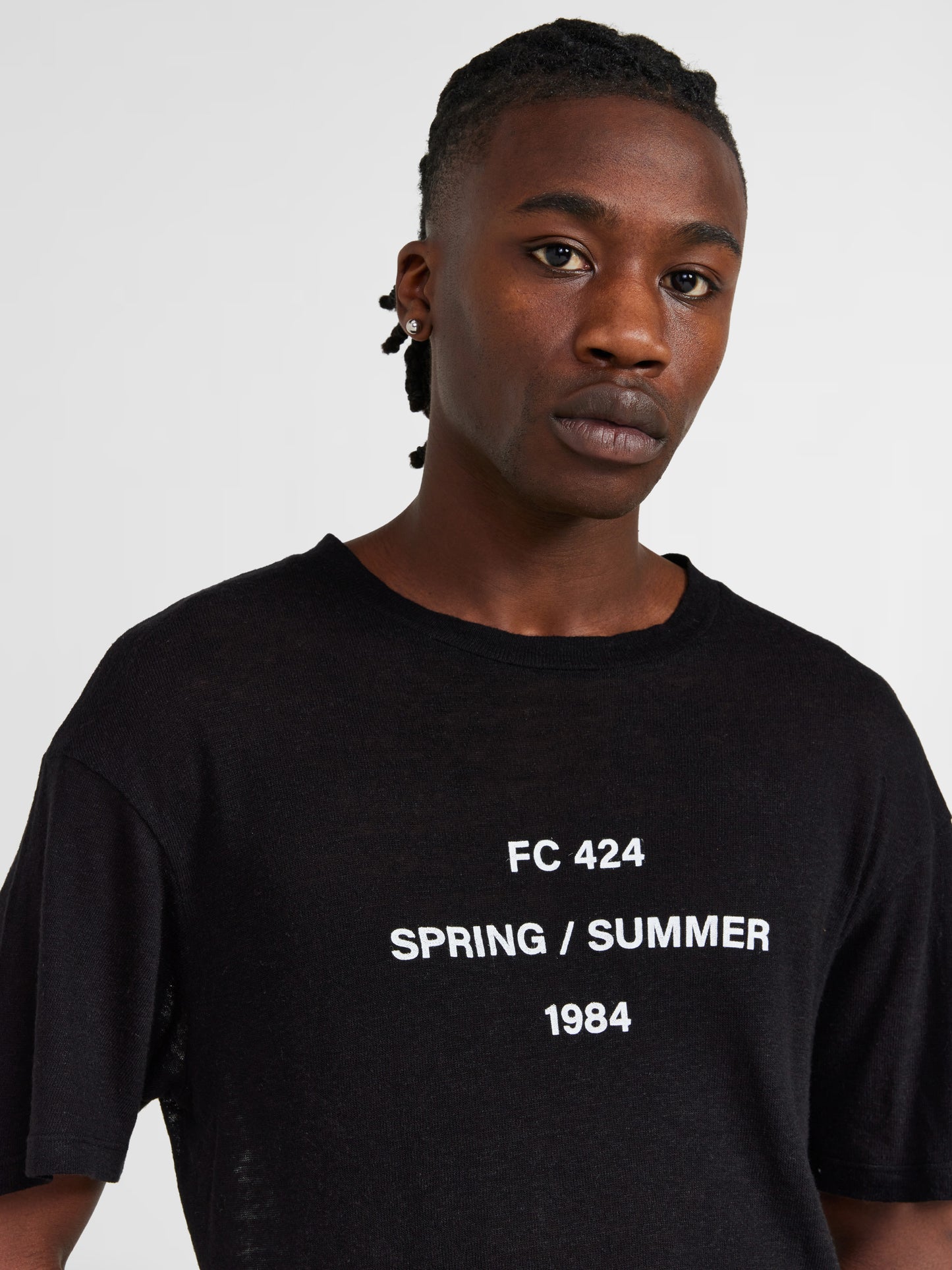 BLACK IMPRINTED TEE