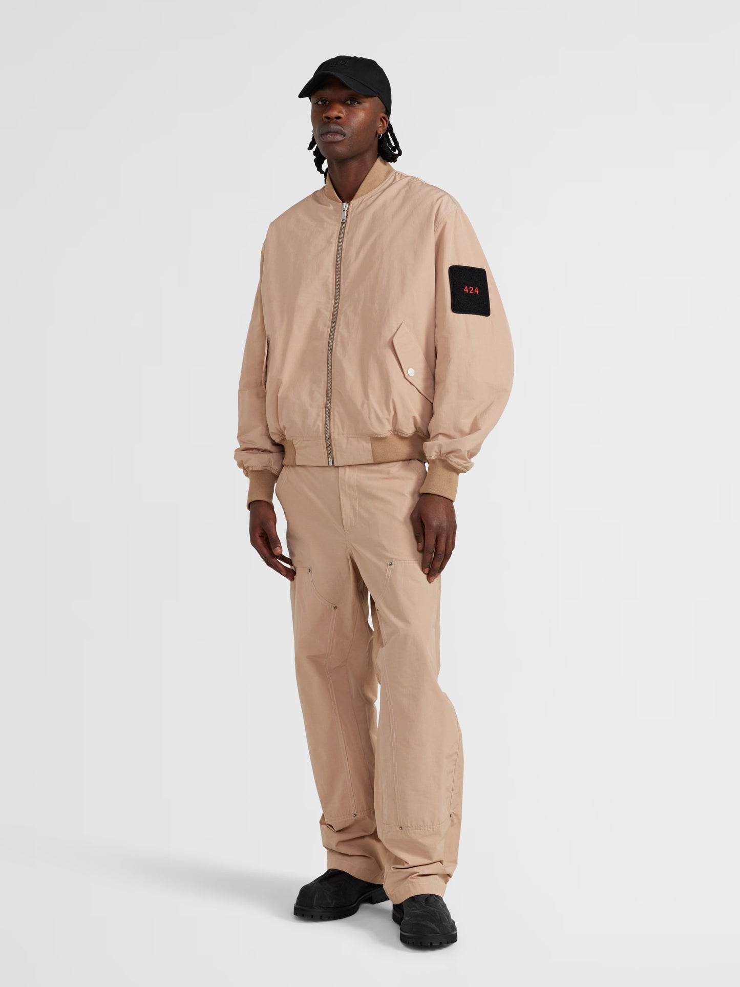 BEIGE PANELED TROUSERES
