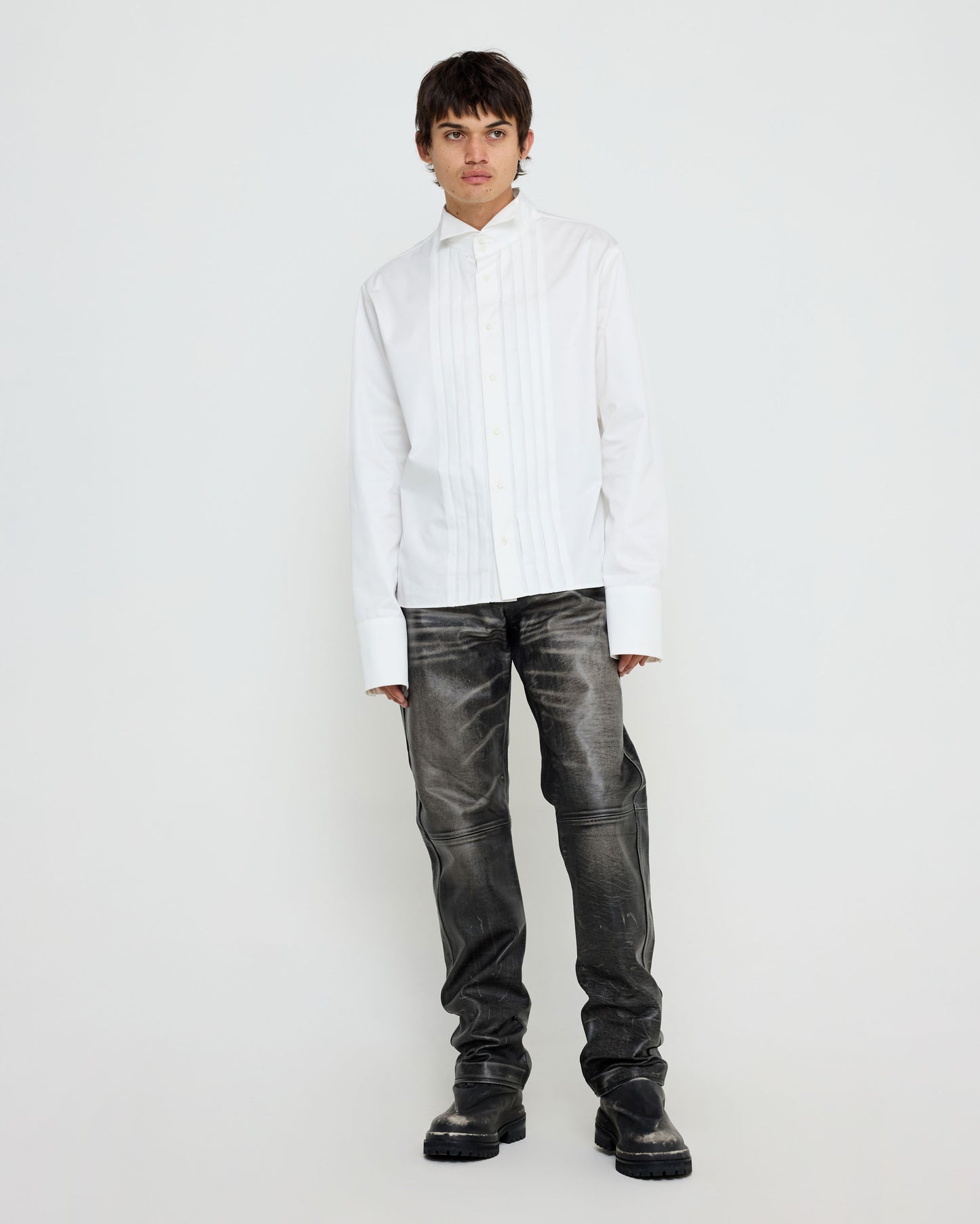 424 Smoking Shirt Salt White