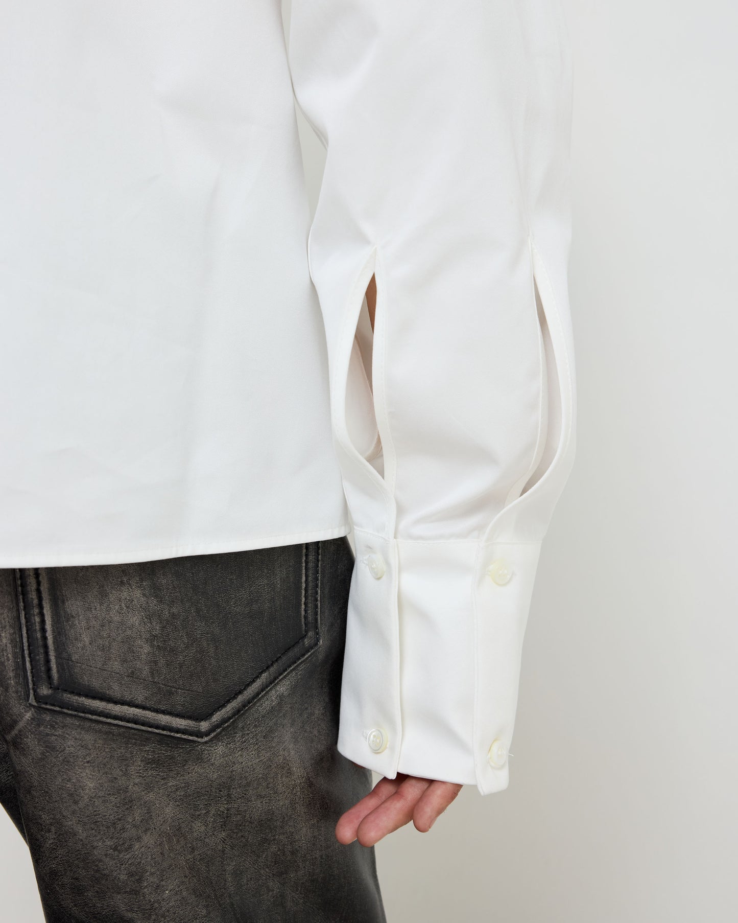 424 Smoking Shirt Salt White