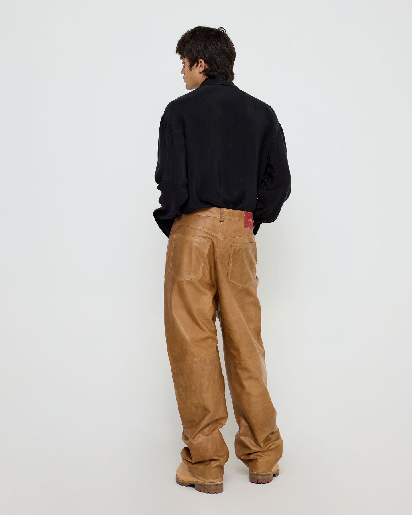 Big Daddy Leather Pant Ocra