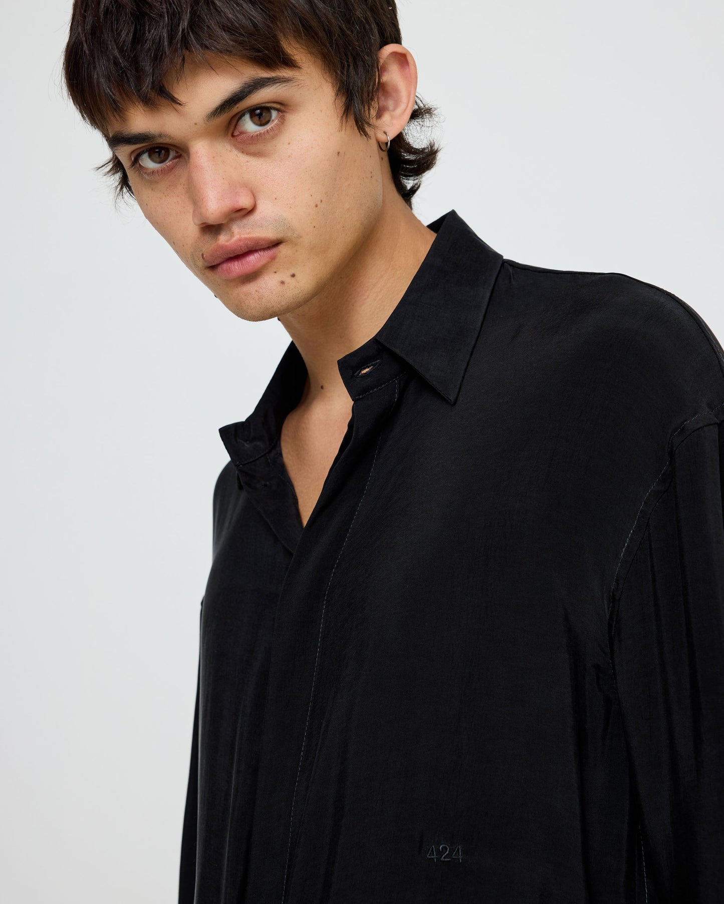 424 Cupro Shirt Black