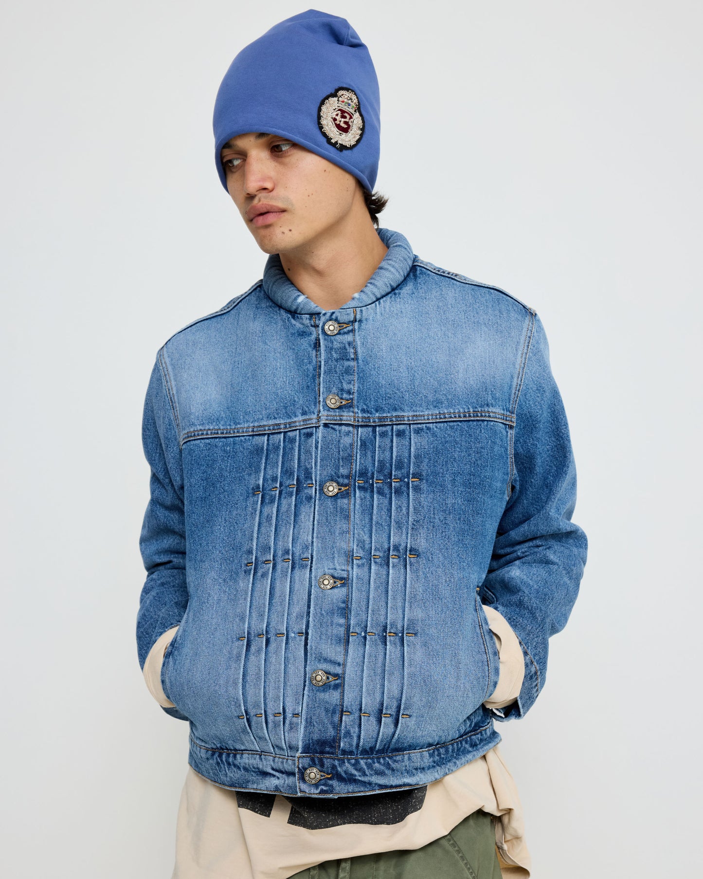 424 Collection Denim Trucker Blue Washed 3D