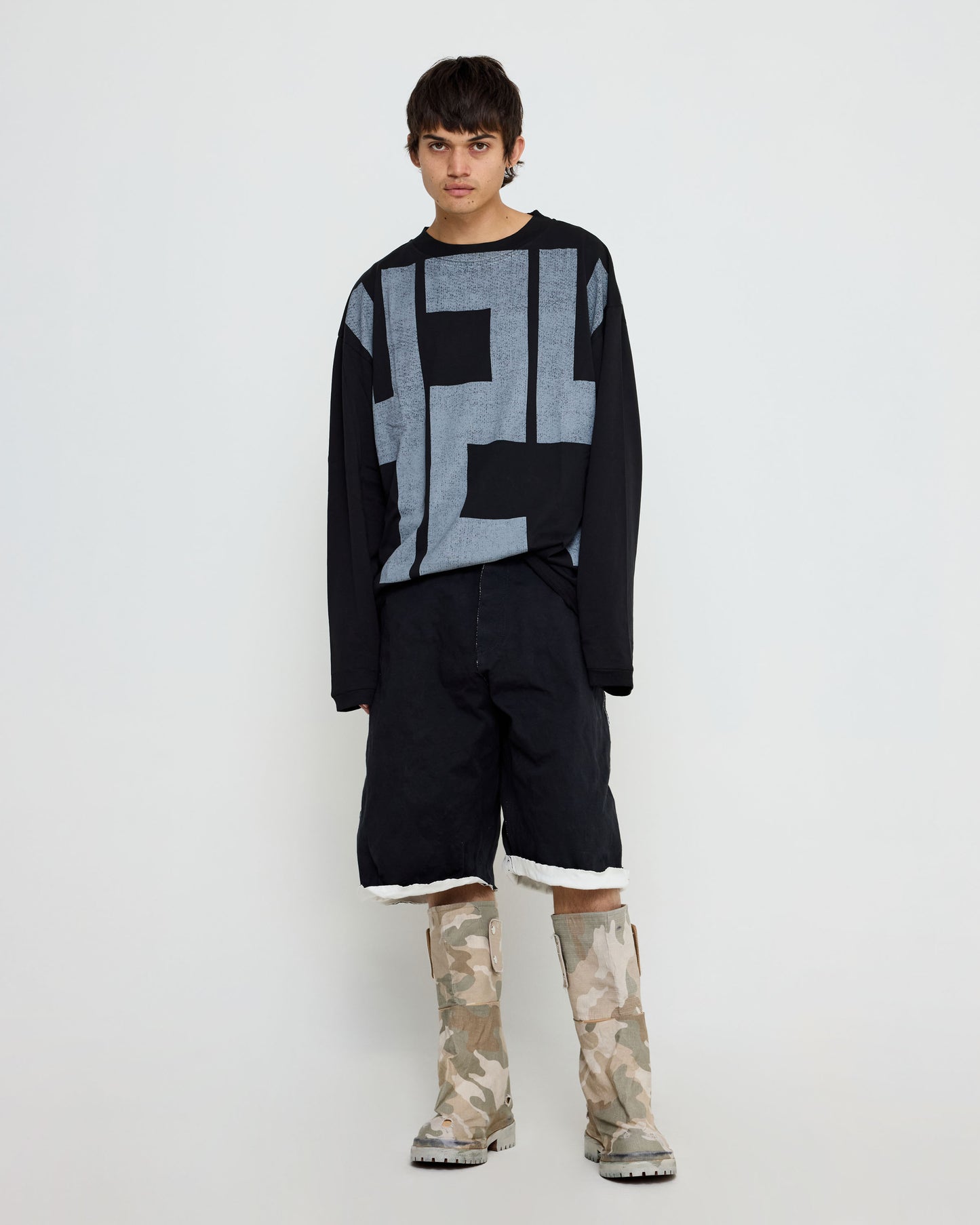424 BLOCK TEE VINTAGE BLACK