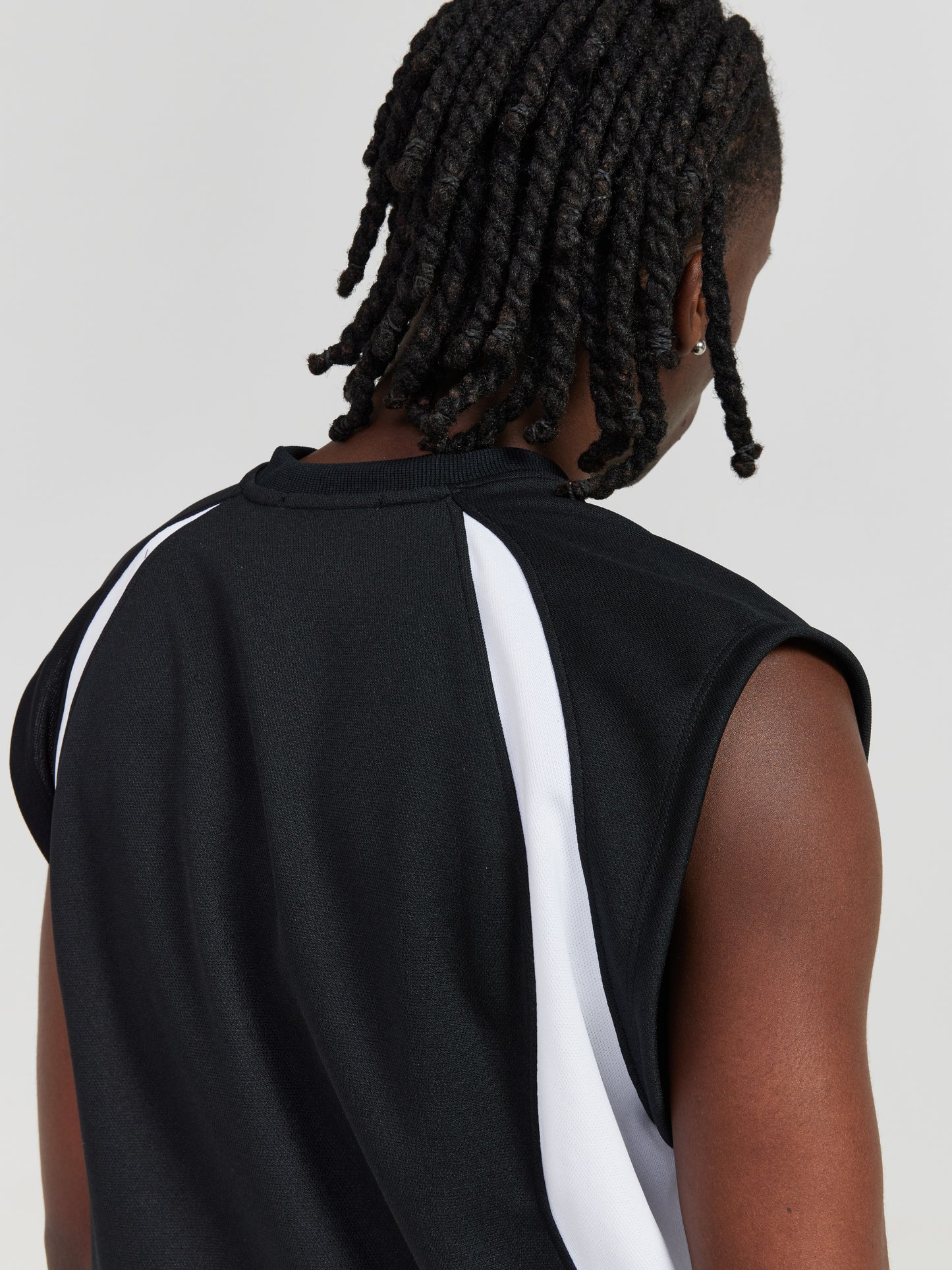 BLACK & WHITE LOGO TANK TOP