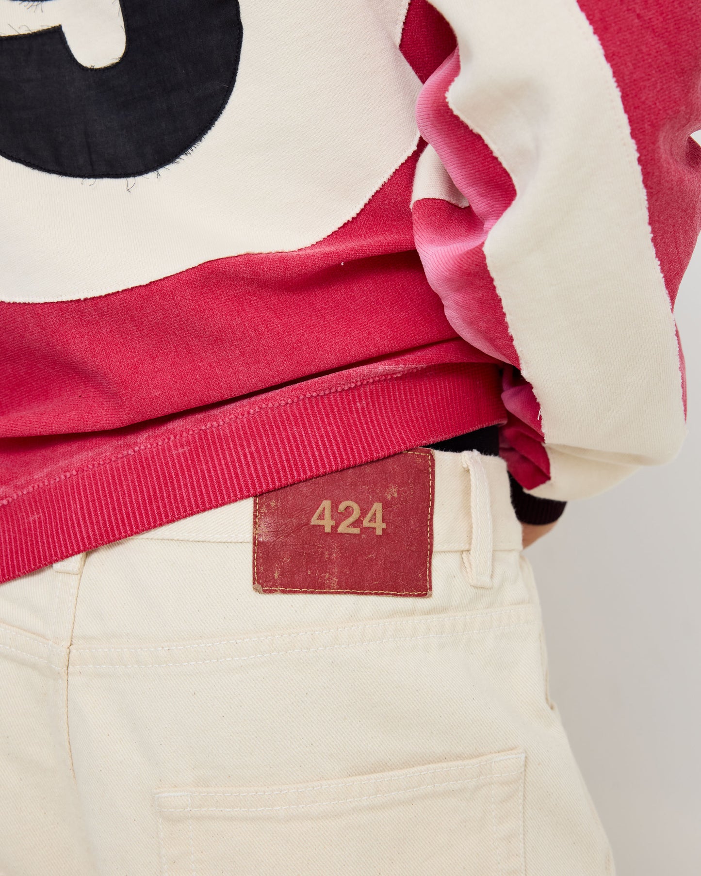 COLLECTION LOOSE DENIM FIVEPOCKETSALT WHITE RINSE