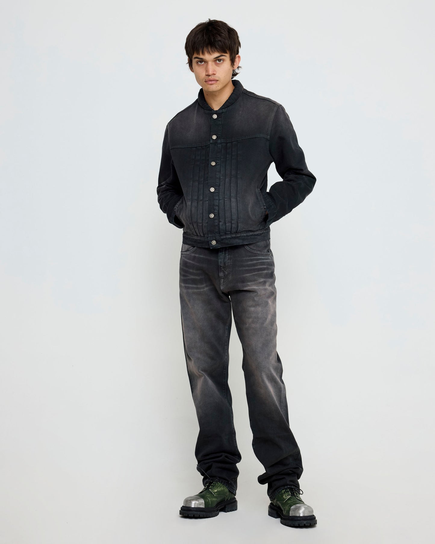 COLLECTION LOOSE DENIM FIVEPOCKET BLACK LASER