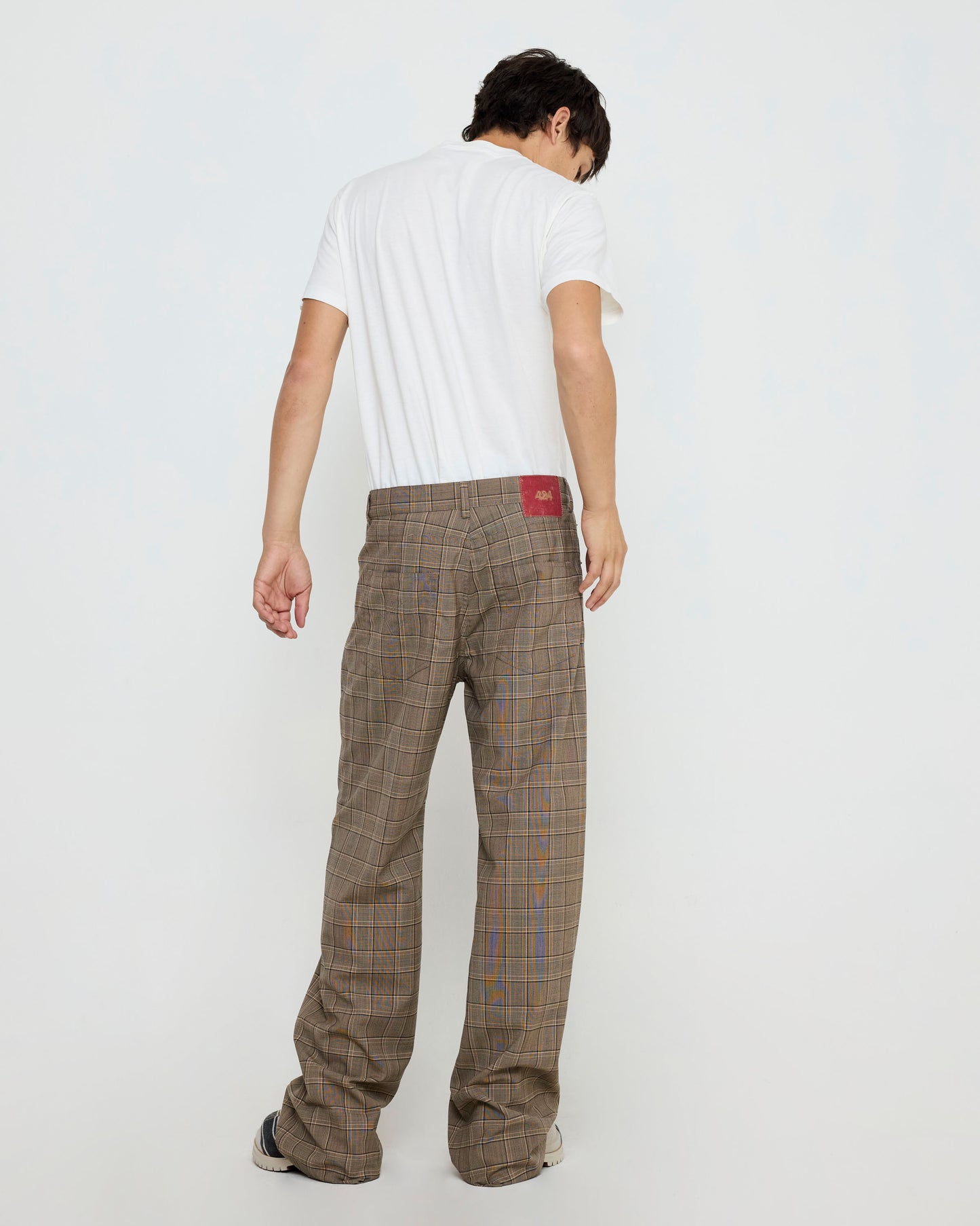 Tailored Loose Fivepocket Brown Check