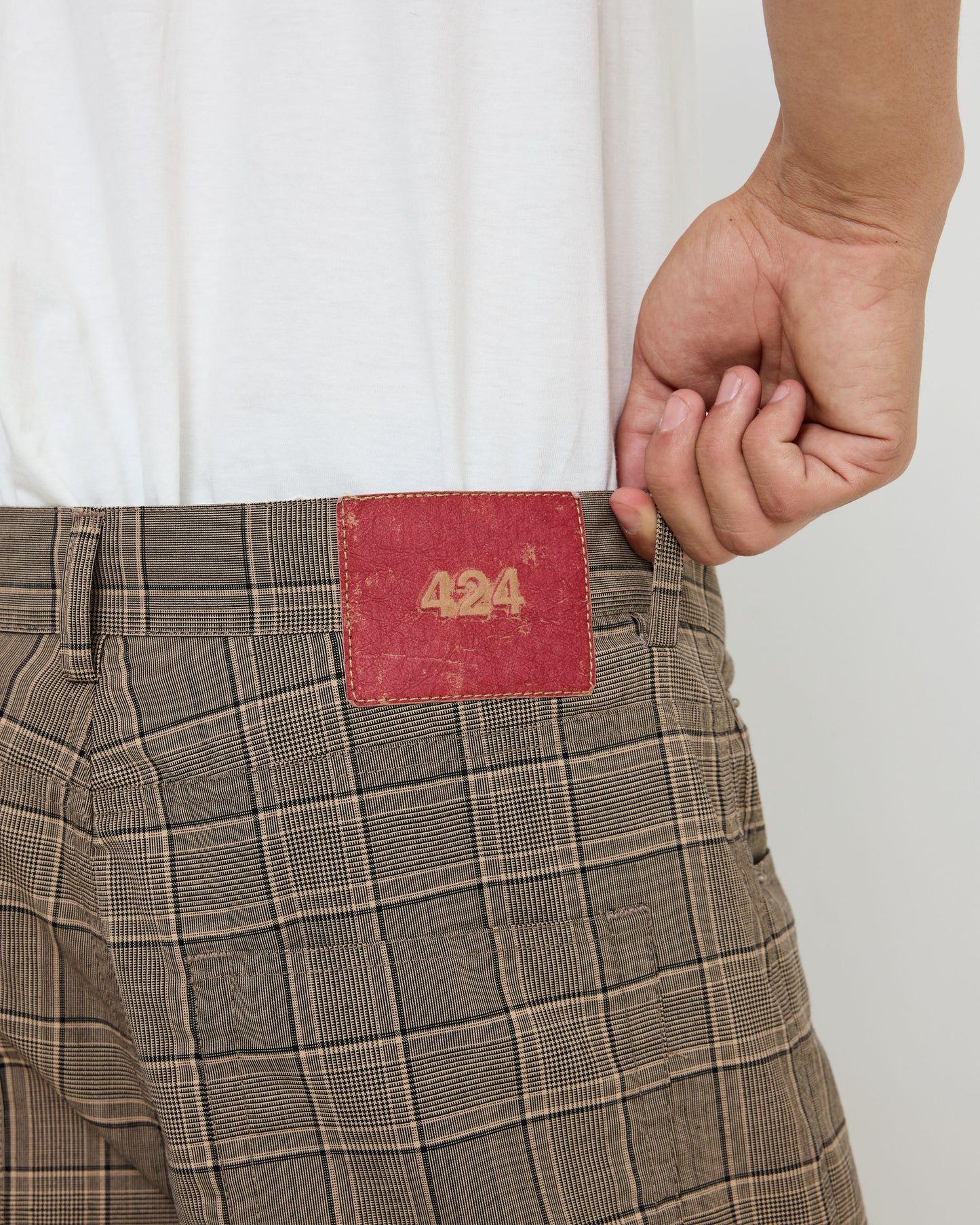 Tailored Loose Fivepocket Brown Check