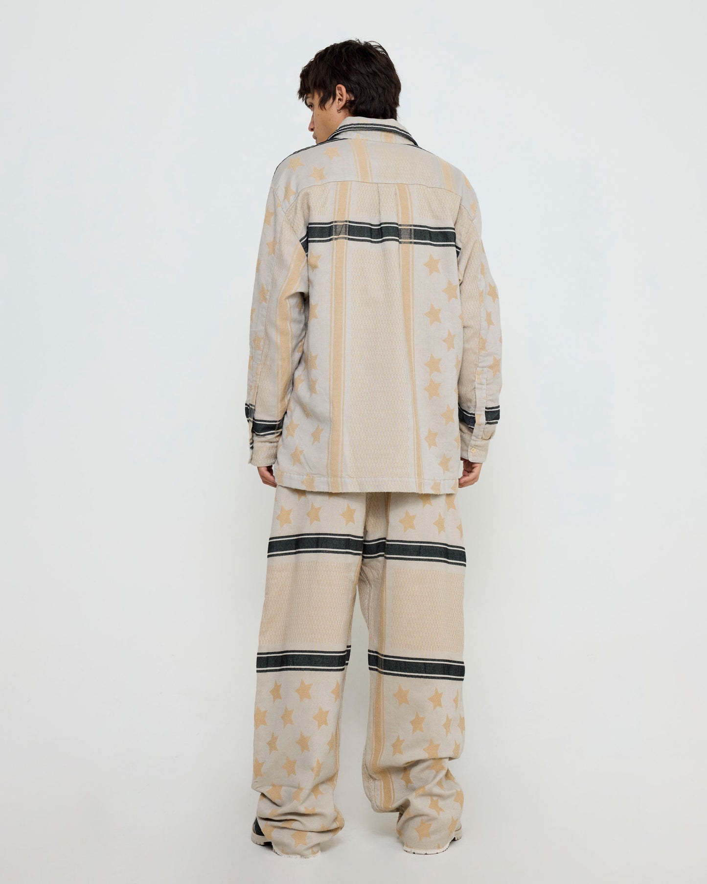 424 Overshirt Sand Navy Dye