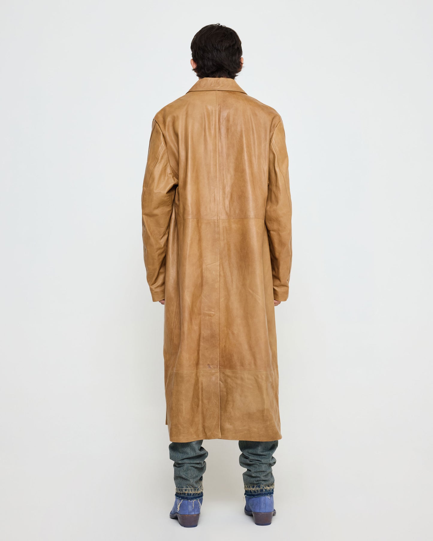 Light Trench Leather Ocra