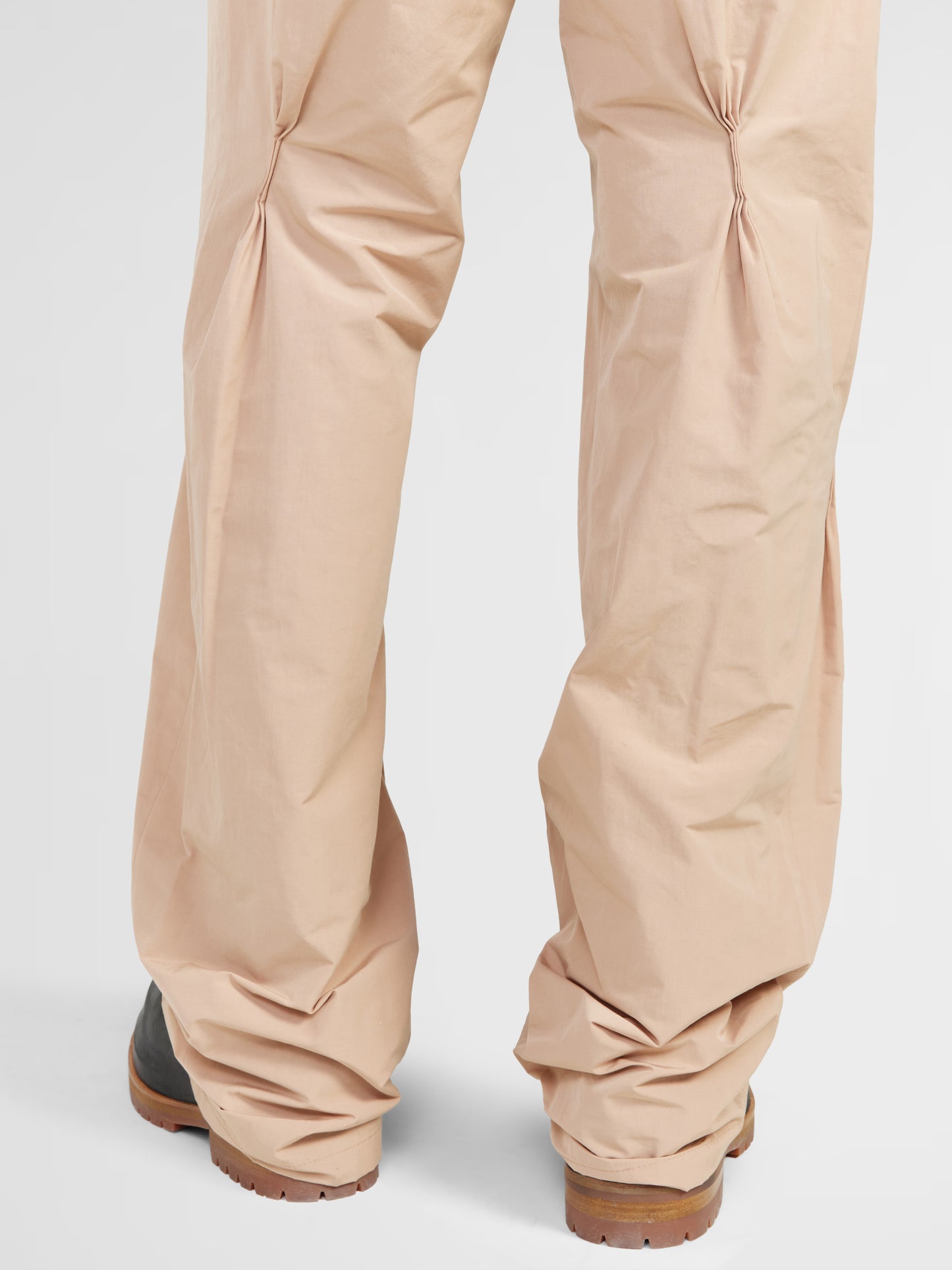 BEIGE PLEATED TROUSERS