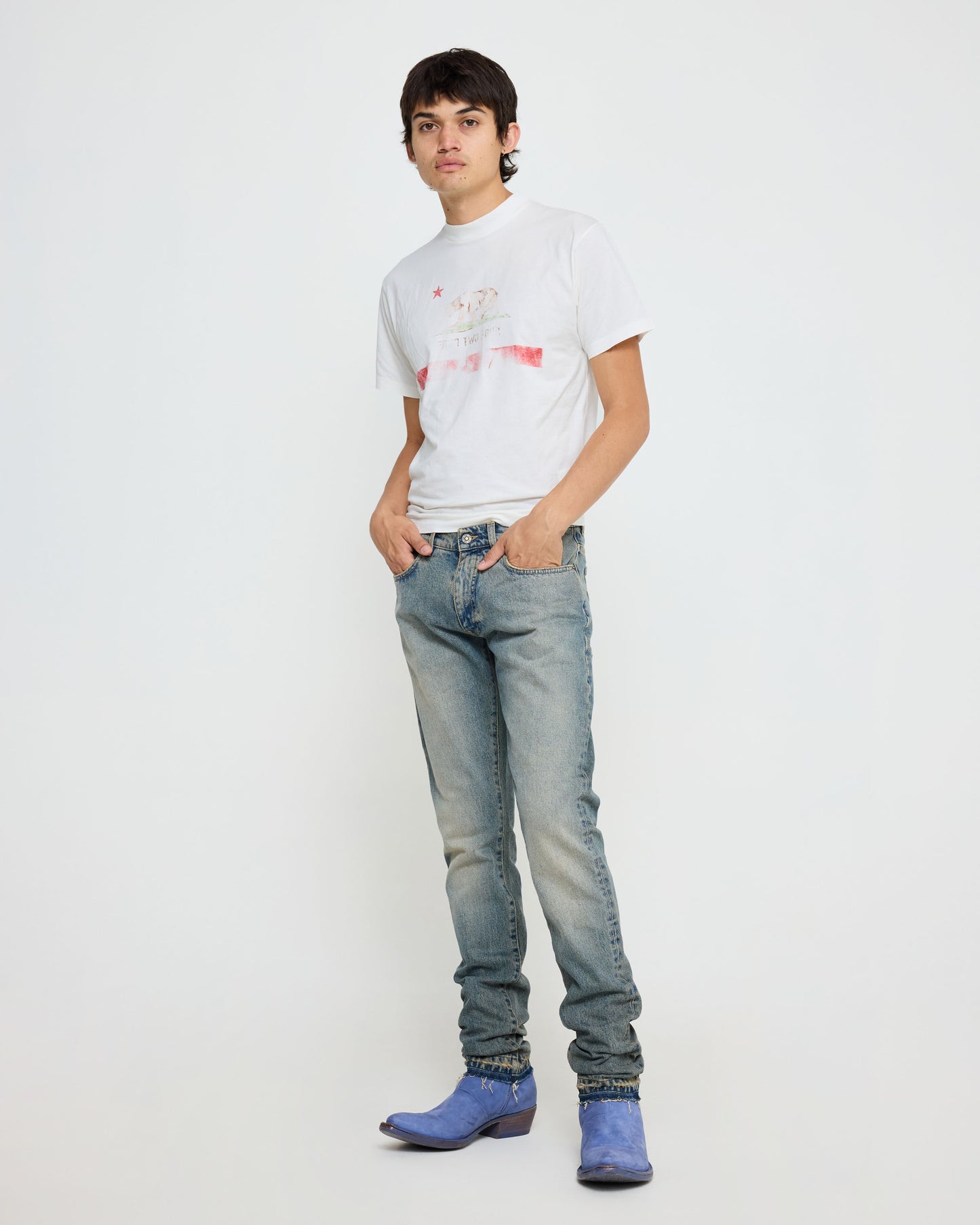 ALIAS FITTED DENIM FIVEPOCKET BLUE BROWN SUGAR WASHED