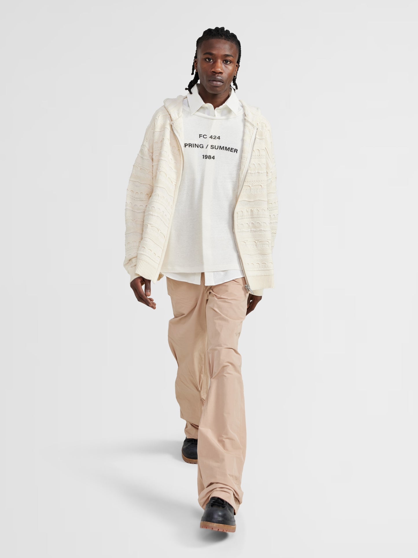OFFWHITE HEAVYWEIGHT KNIT HOODIE
