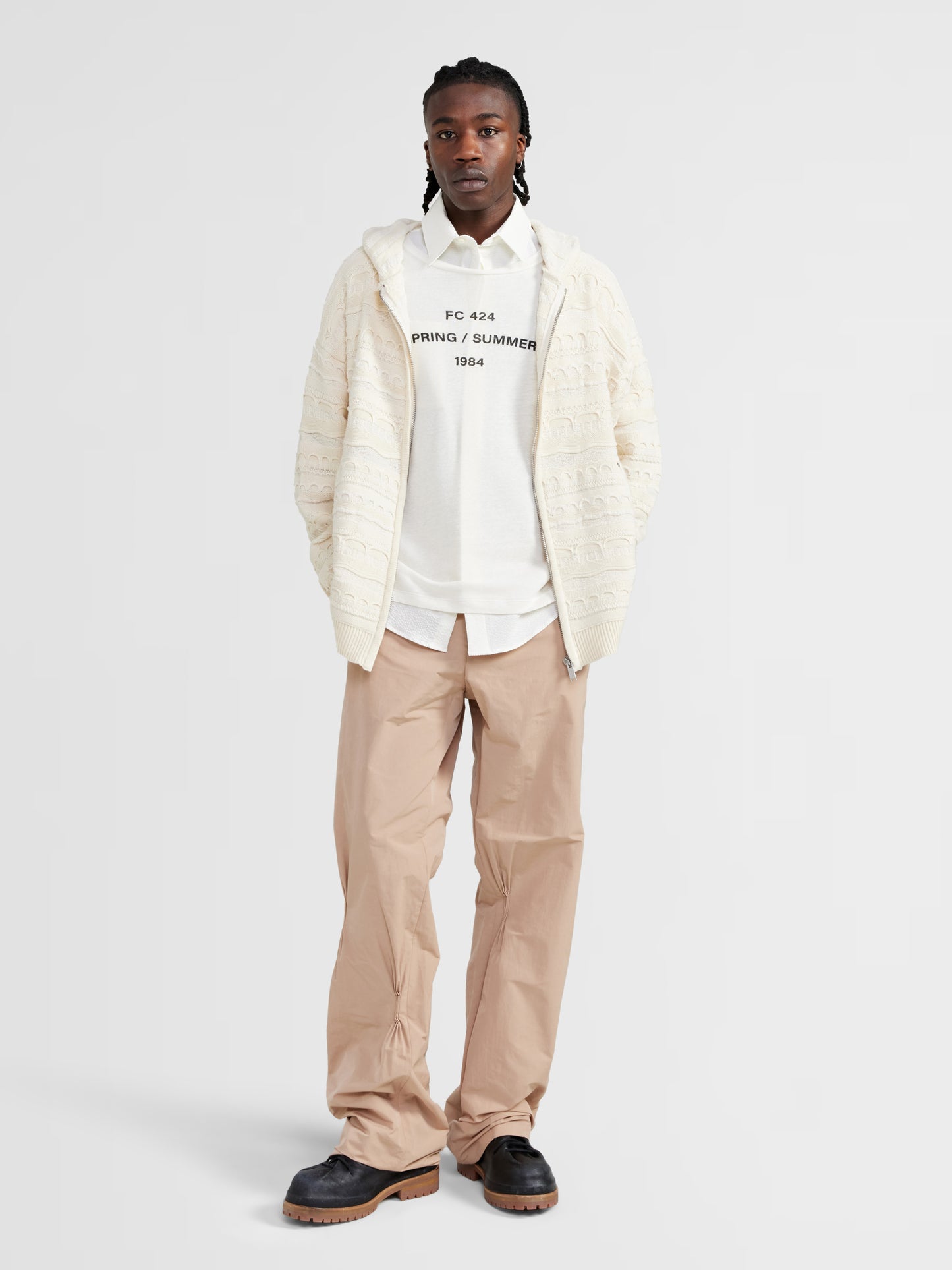 OFFWHITE HEAVYWEIGHT KNIT HOODIE