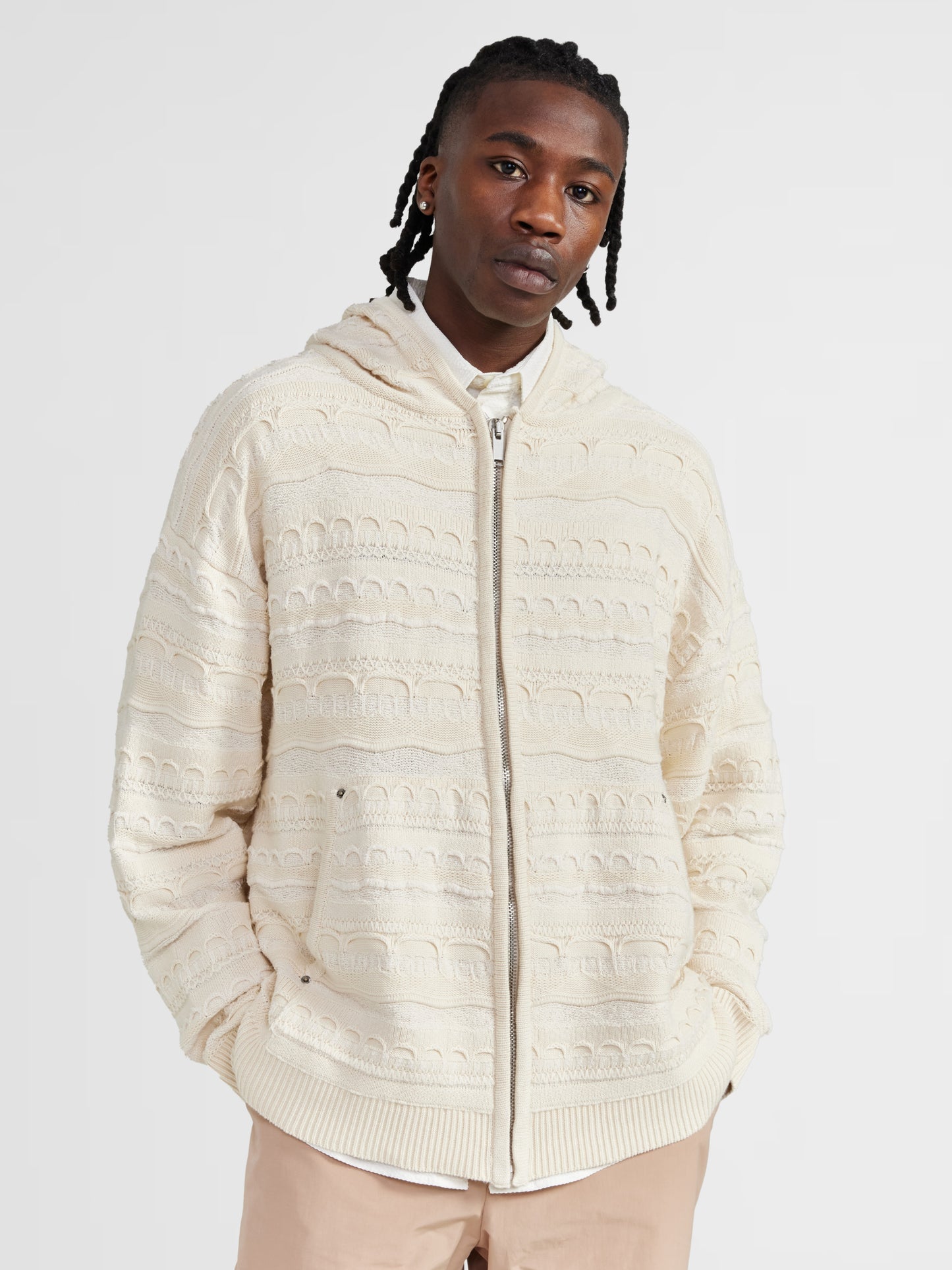 OFFWHITE HEAVYWEIGHT KNIT HOODIE