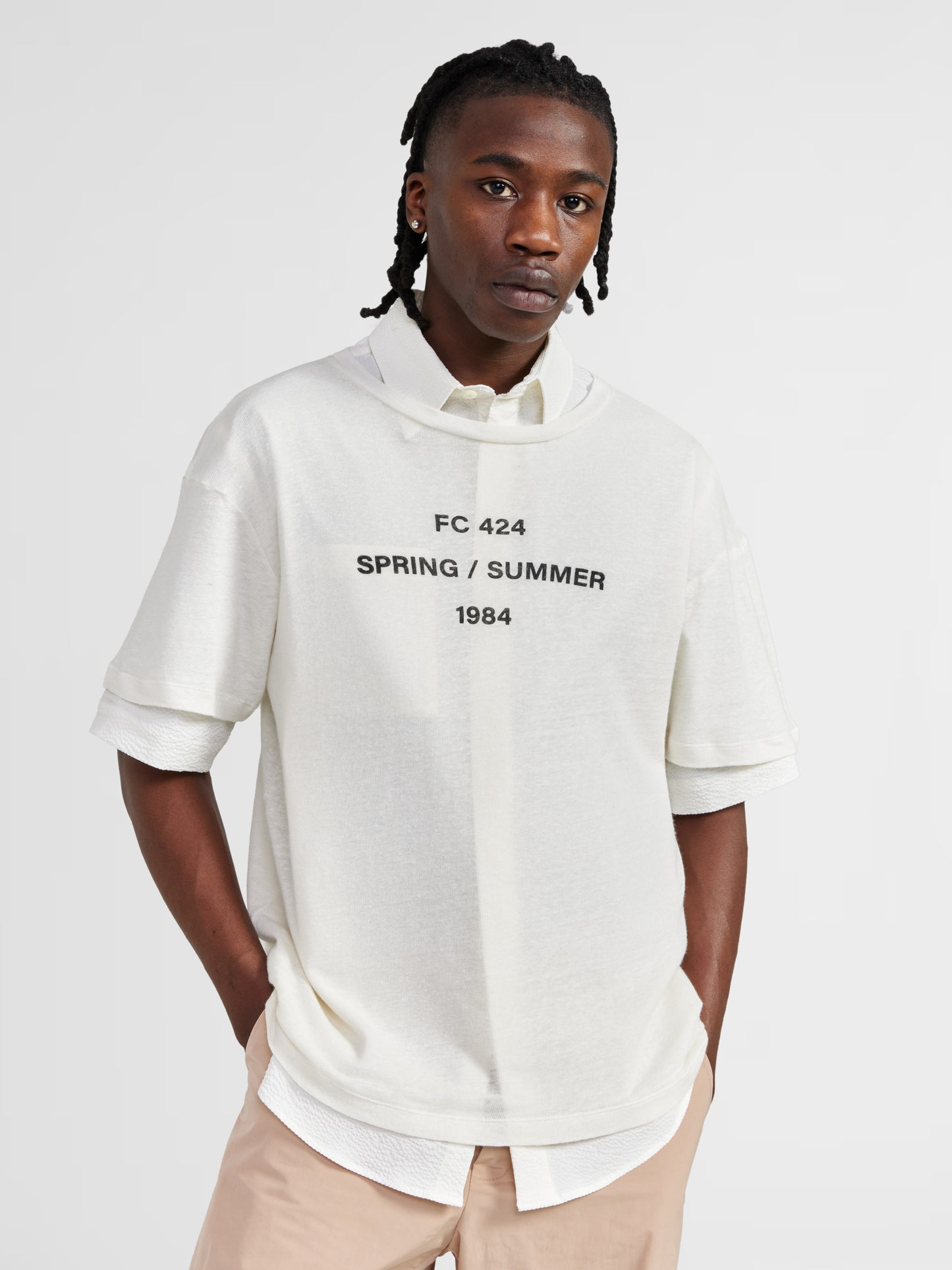 OFFWHITE IMPRINTED TEE